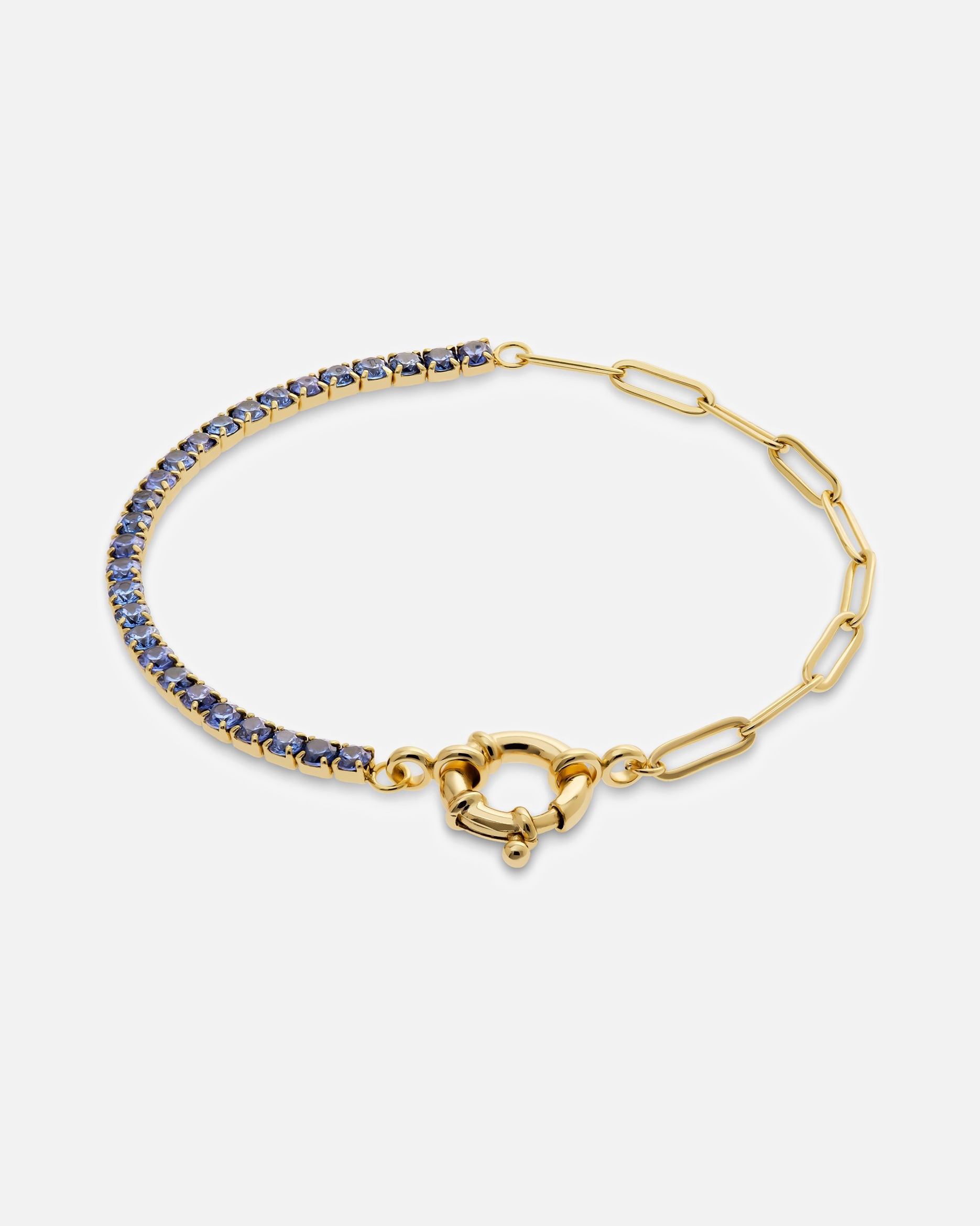 Armband für Weiblich CHRIST Armband 925er Silber, recycelt blau, gelbgold