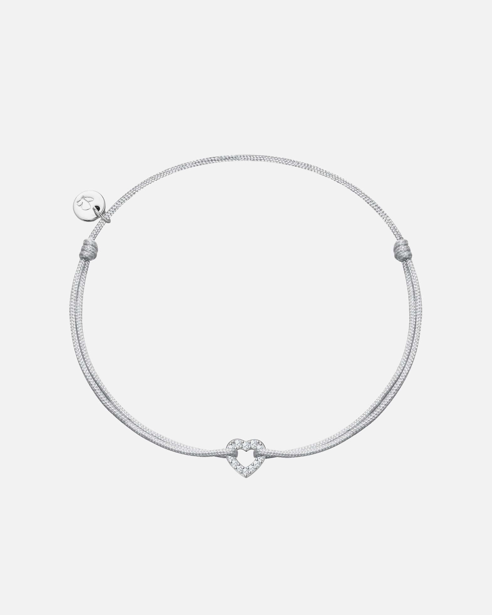 Armband für Weiblich Glanzstücke München Armband Herz aus Sterling Silber in silber mit Zirkonia 15,0 - 22,0 cm, flexibel einstellbar