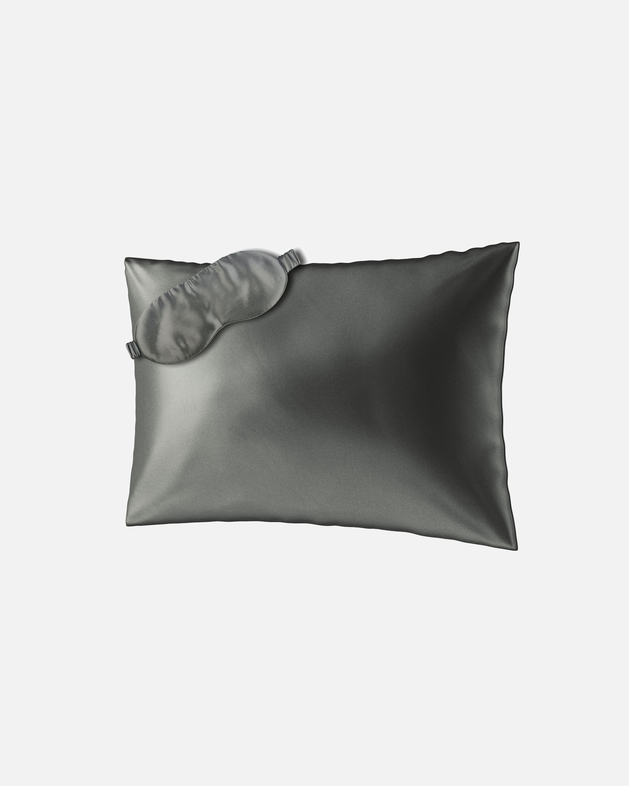 Kissen für Weiblich Ailoria BEAUTY SLEEP SET (70X50) Seidenkissenbezug + Maske anthrazit