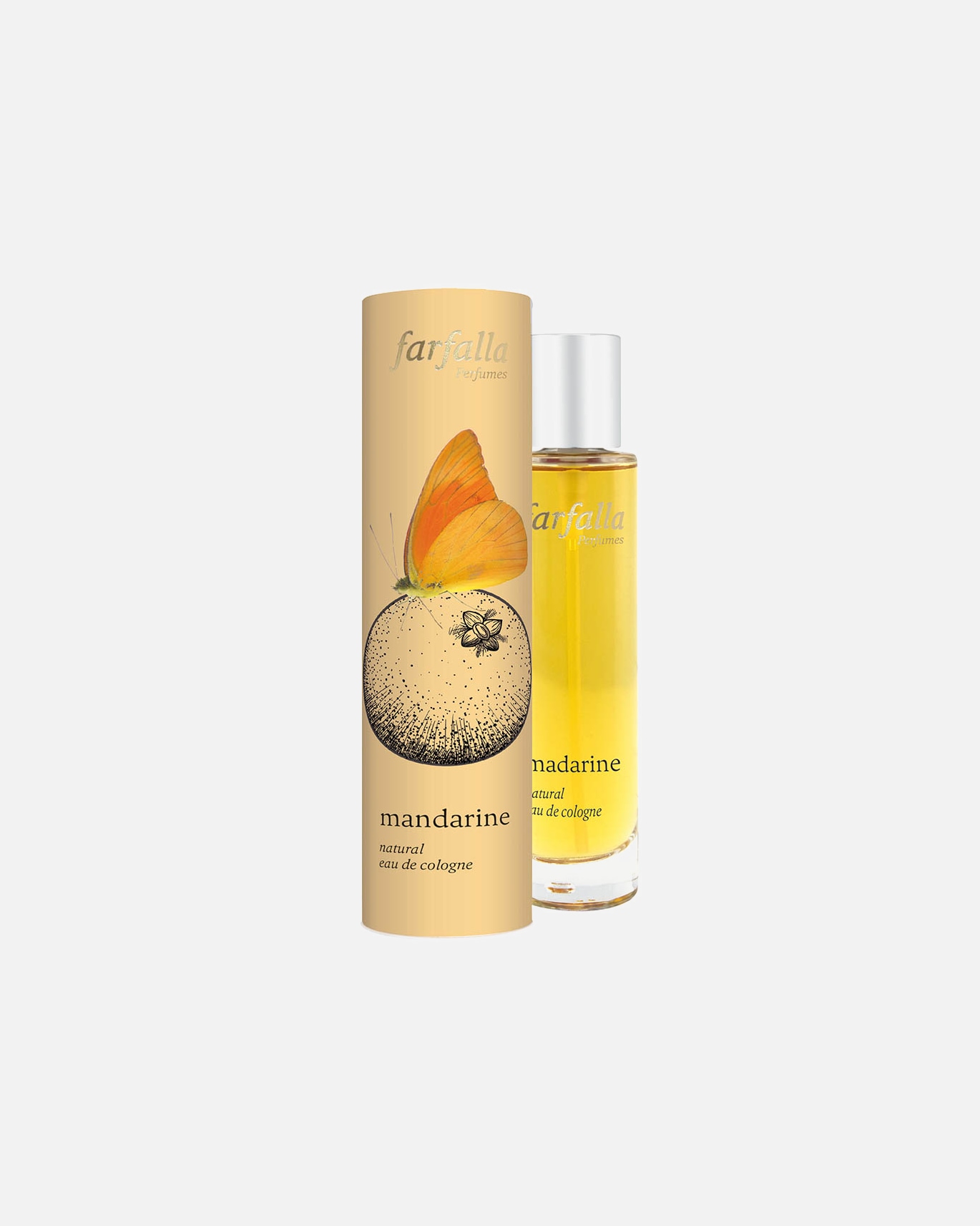 Eau de Cologne für Unisex Farfalla Natural Eau de Cologne - Mandarine 50ml Natural Eau de Cologne - Mandarine 50ml