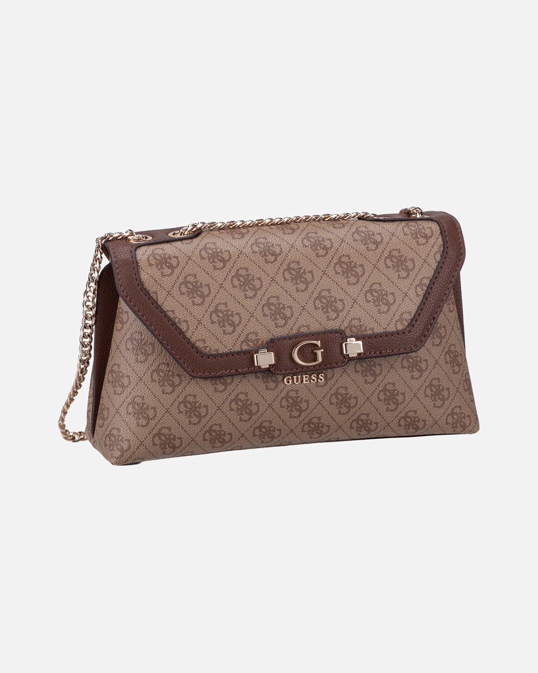 Rucksack für Weiblich GUESS Bodybag Lindsey Convertible Flap Latte Logo