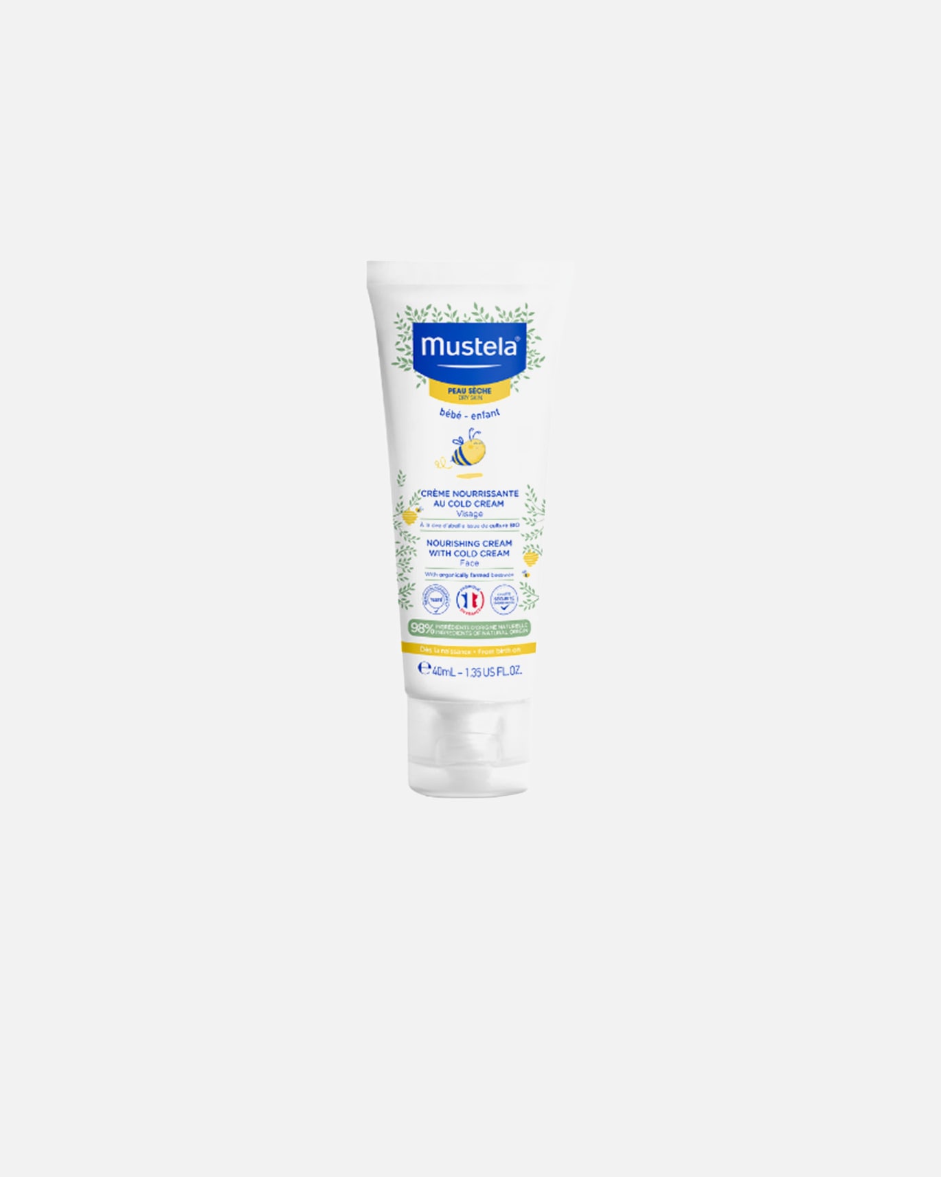 Babycreme für Unisex Mustela BABY-CHILD nährende Gesichtscreme mit Cold Cream 40 ml