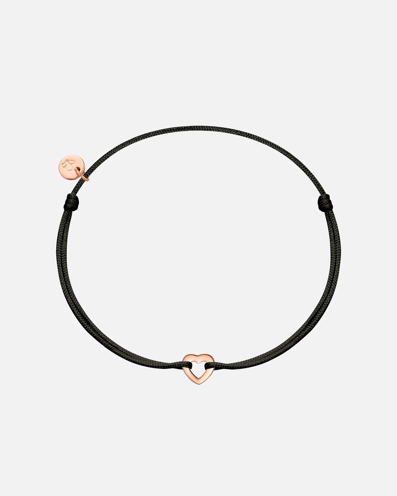 Armband für Weiblich Armband Herz aus Sterling Silber in roségold 15,0 - 22,0 cm, flexibel einstellbar