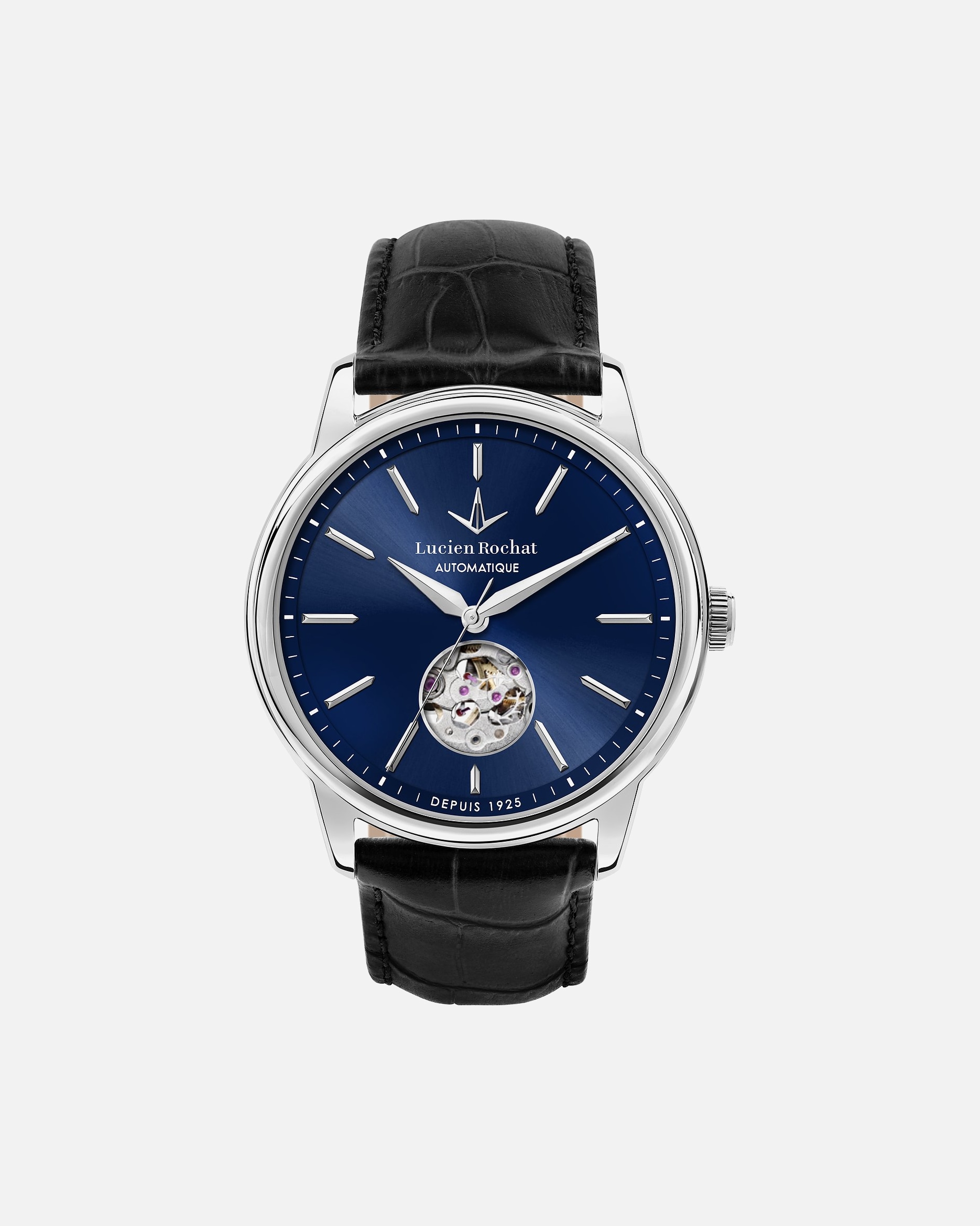 Uhr für Männlich Herrenuhr Edelstahl blau, schwarz