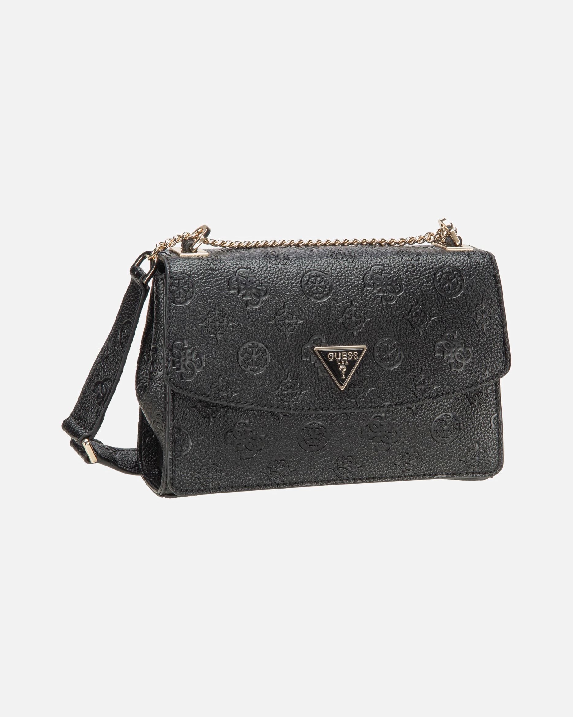 Handtasche für Weiblich GUESS Handtasche Cresidia II Conv XBody Flap black logo