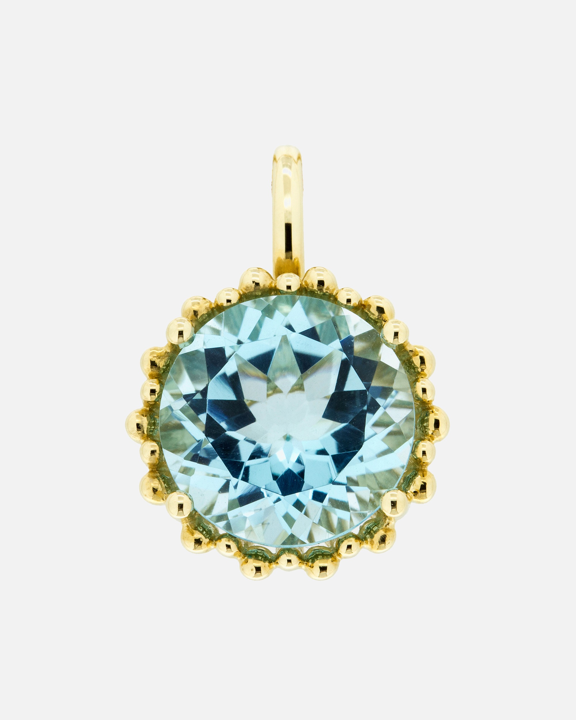 Schmuckanhänger für Weiblich Orolino Anhänger 585/- Gold Blautopas (beh) blau 2,1cm