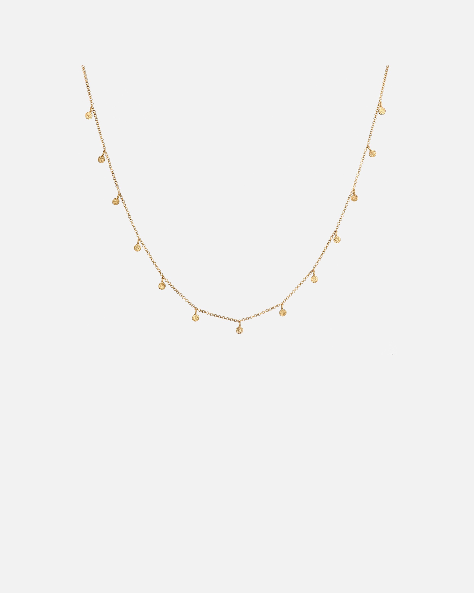 Halskette für Weiblich Elli Plättchen Coin Rund Matt Struktur 925 Silber 1 Stück