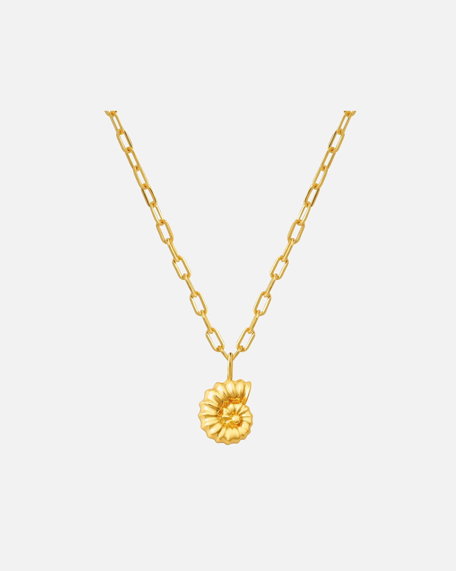 Halskette für Weiblich Glanzstücke München Halskette Muschel aus Sterling Silber in gelbgold 40,0 cm Basiskette + 5,0 cm Verlängerung