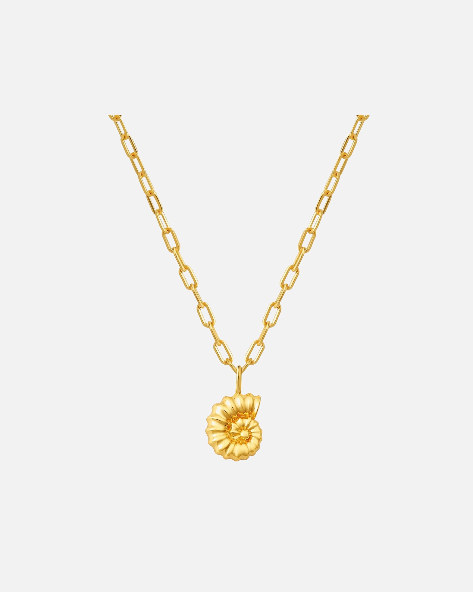 Halskette für Weiblich Glanzstücke München Halskette Muschel aus Sterling Silber in gelbgold 40,0 cm Basiskette + 5,0 cm Verlängerung