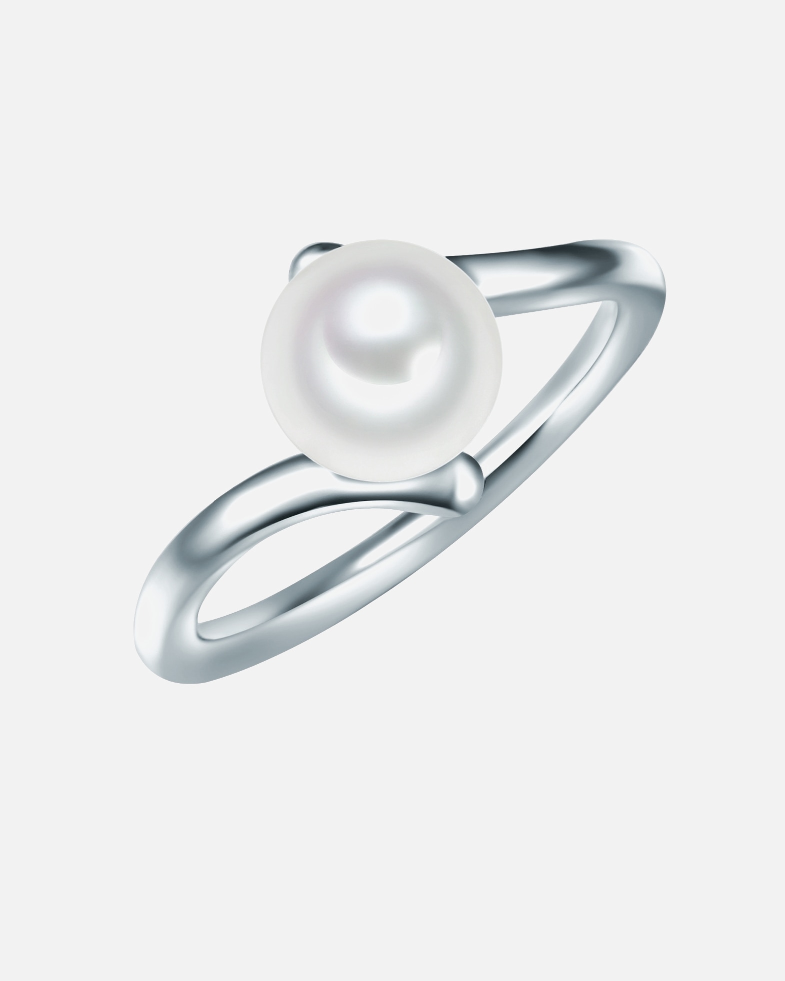 Ring für Weiblich Valero Pearls Ring aus Sterling Silber in silber mit Süßwasser-Zuchtperle 56
