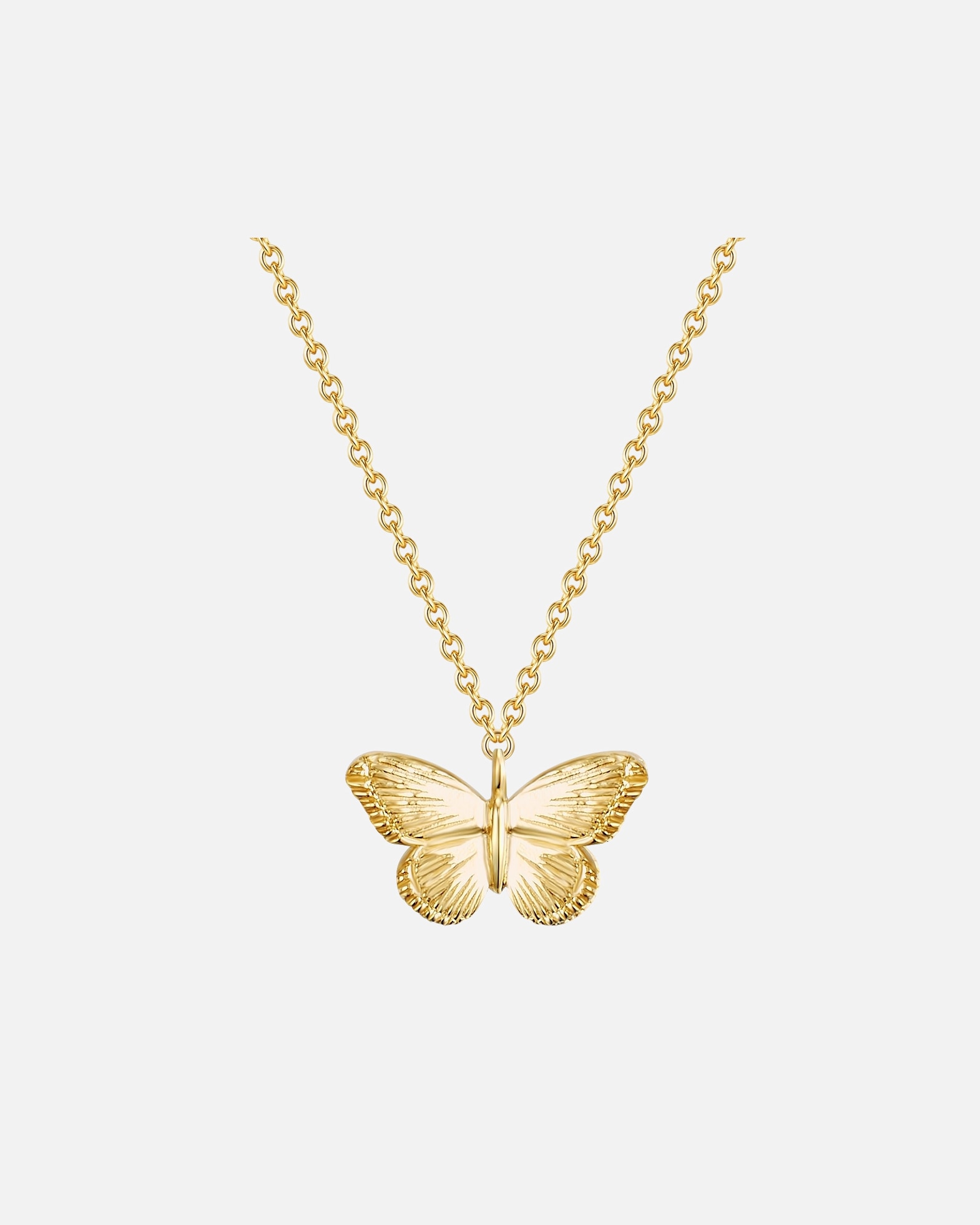 Halskette für Weiblich Glanzstücke München Halskette Schmetterling aus Sterling Silber in gelbgold 1 Stück