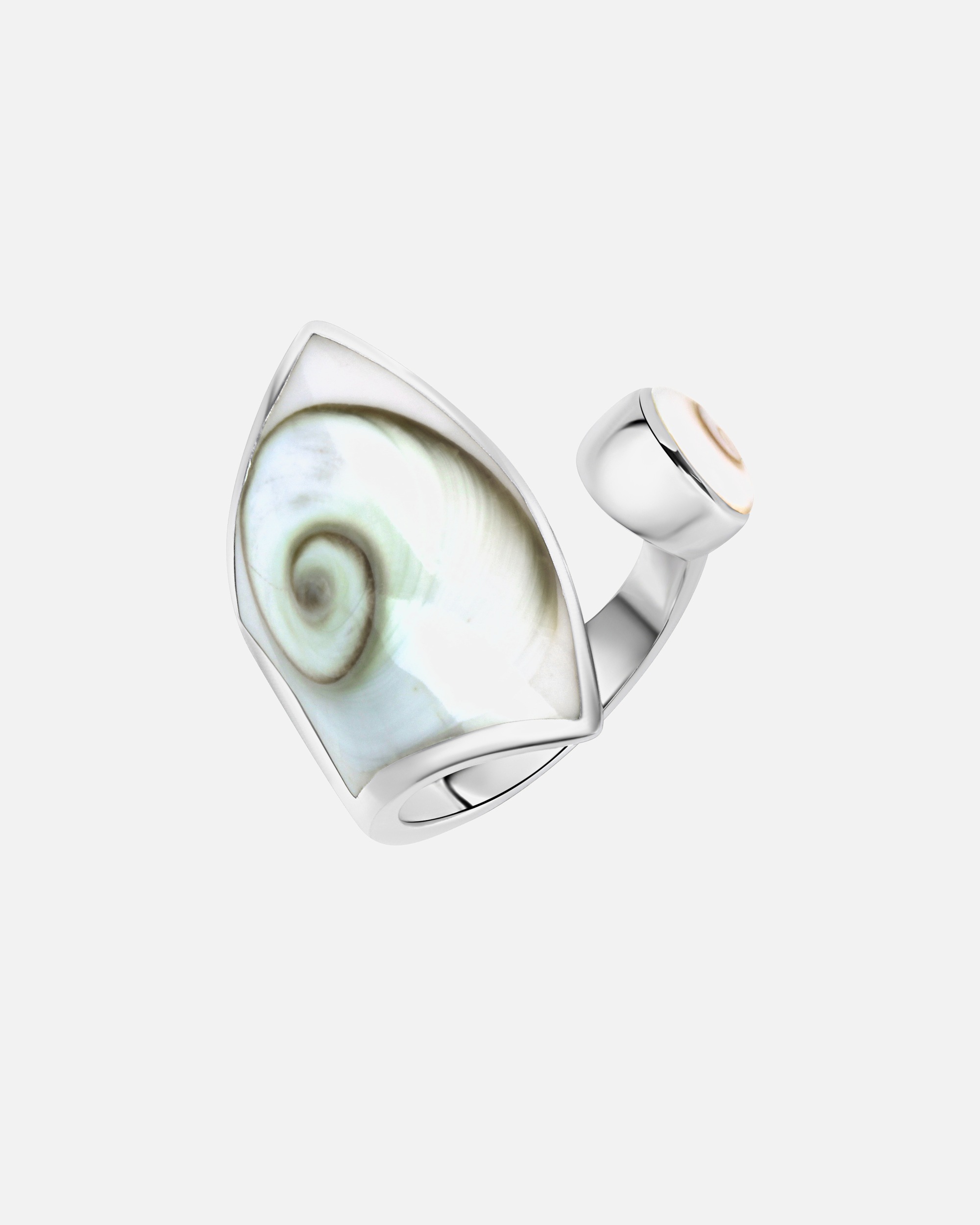 Ring für Weiblich Zeeme Ring 925/- Sterling Silber Muschel weiß 052 (16,6)