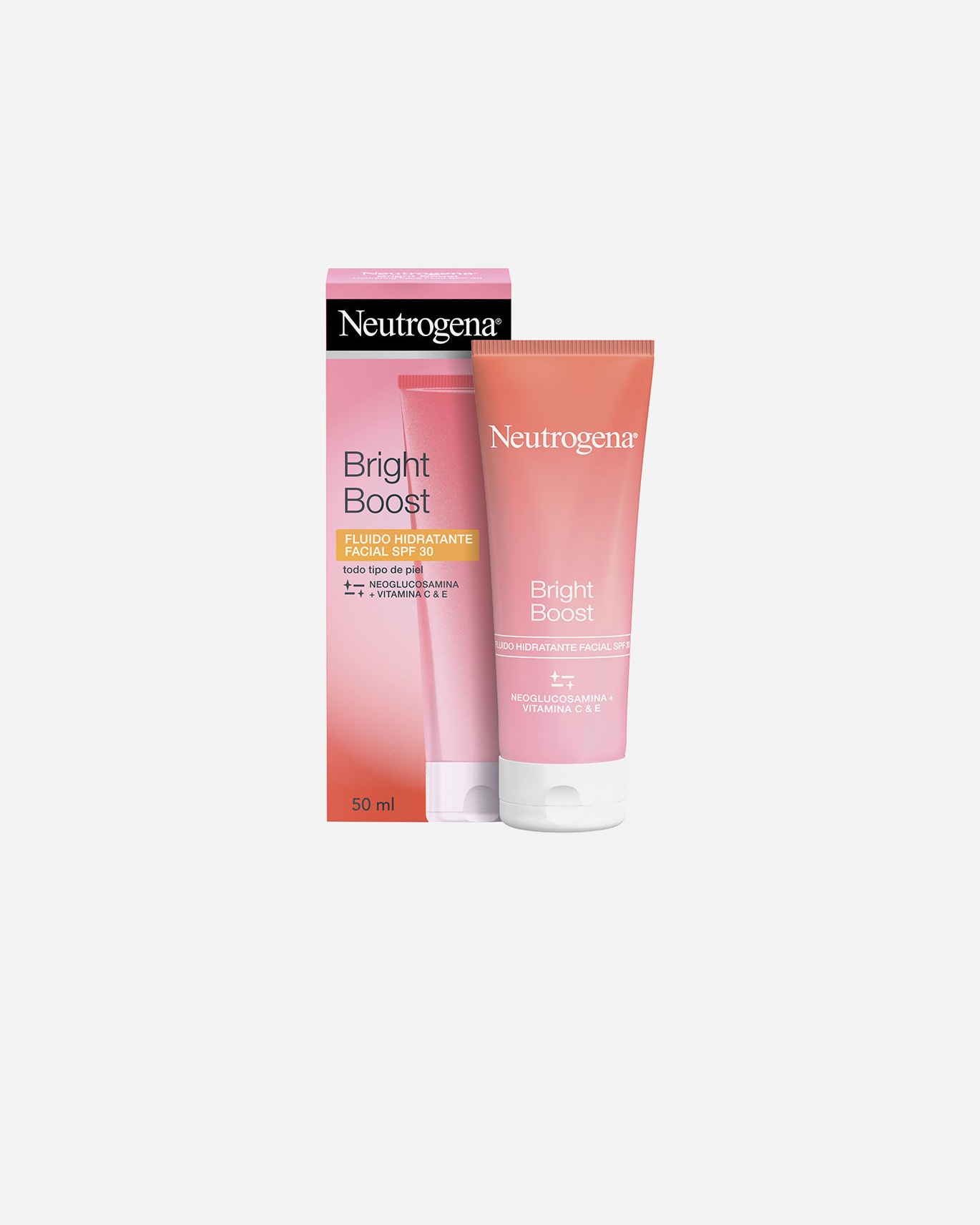 Sonnencreme Gesicht für Weiblich Neutrogena BRIGHT BOOST feuchtigkeitsspendendes Gesichtsfluid SPF30 50 ml