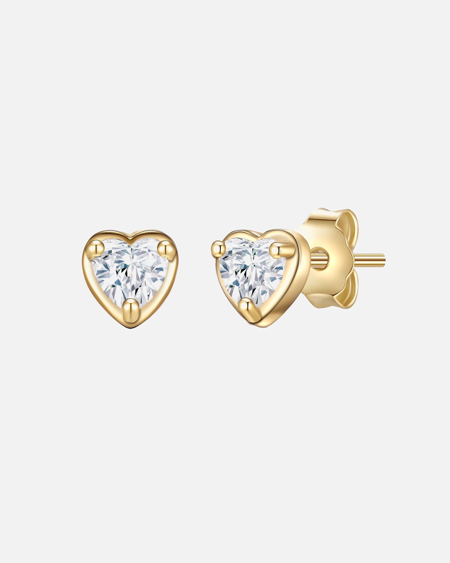 Ohrringe für Weiblich Glanzstücke München Ohrstecker Herz Sterling Silber Topas in Gelbgold 1 Stück