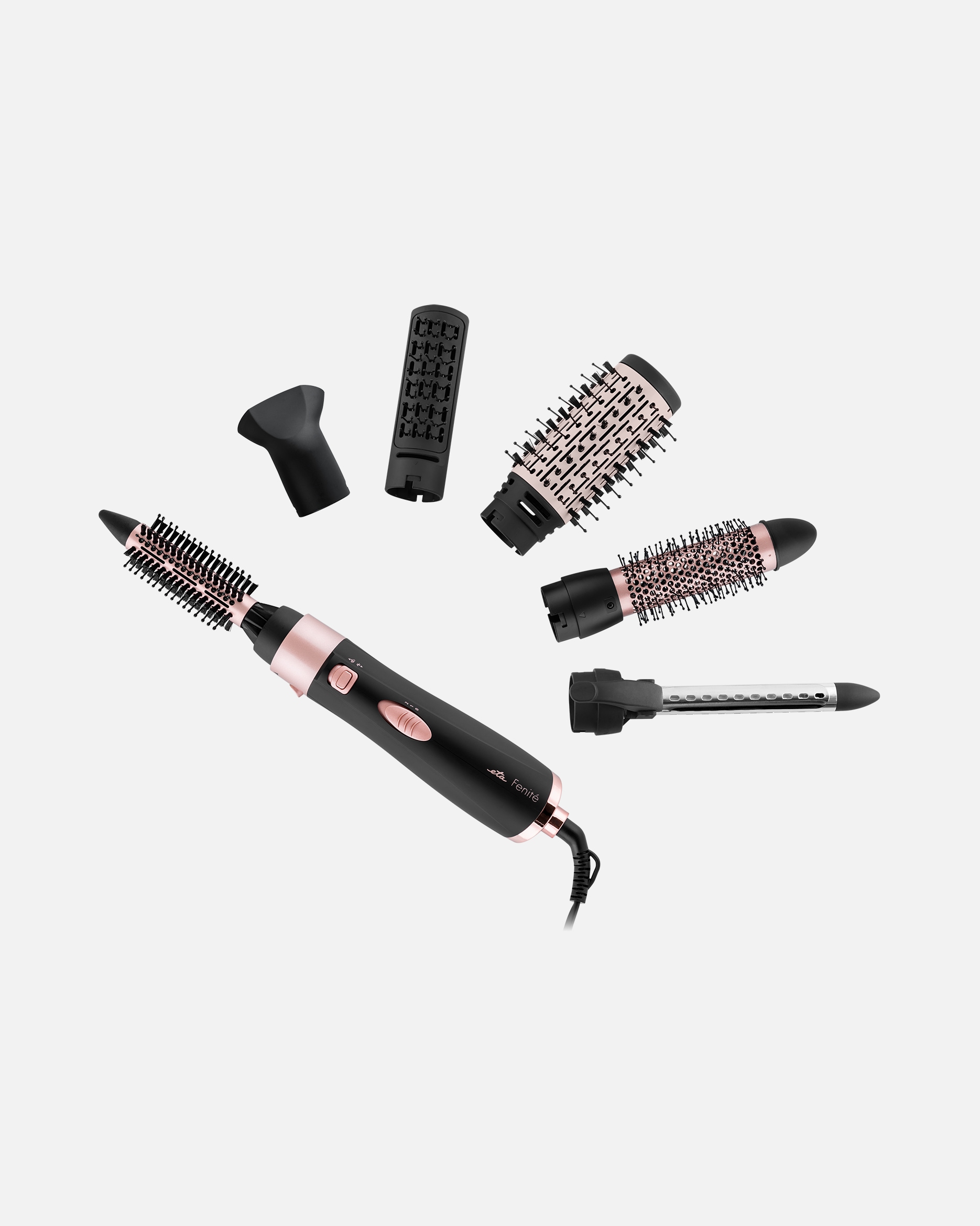 Warmluftbürste für Unisex eta Default Brand Line Warmluftbürsten Set Fenité Black Edition Schwarz