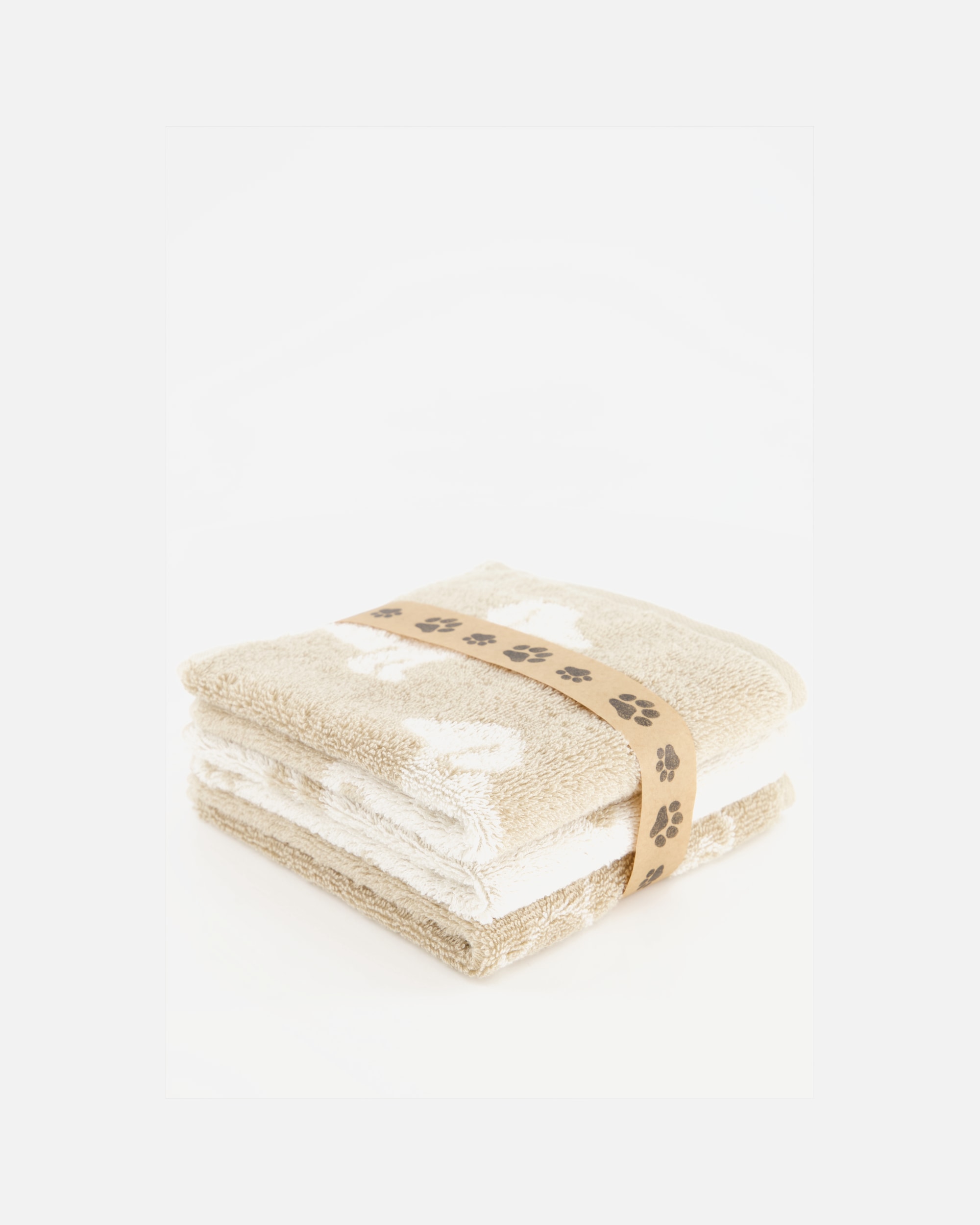 Handtuch für Unisex Cawö Cawö Seiftücher WE LOVE DOGS Mix 6249 3er Set Natur-Beige - 33 30x30 cm