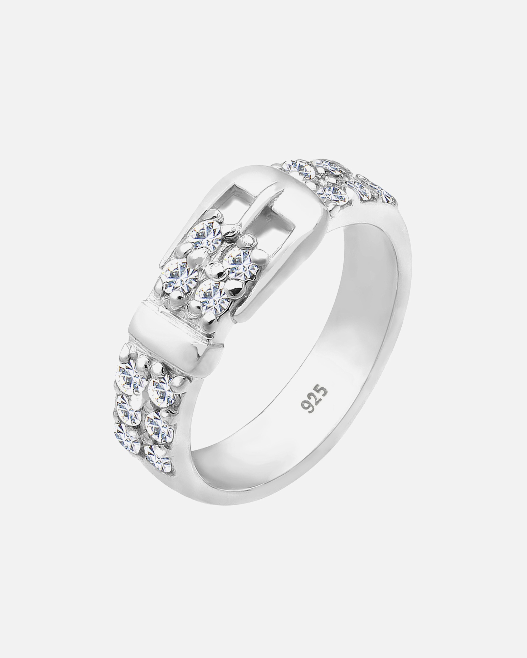 Ring für Weiblich Elli Ring Gürtel 925 Silber, mit Kristallen von Swarovski® 64
