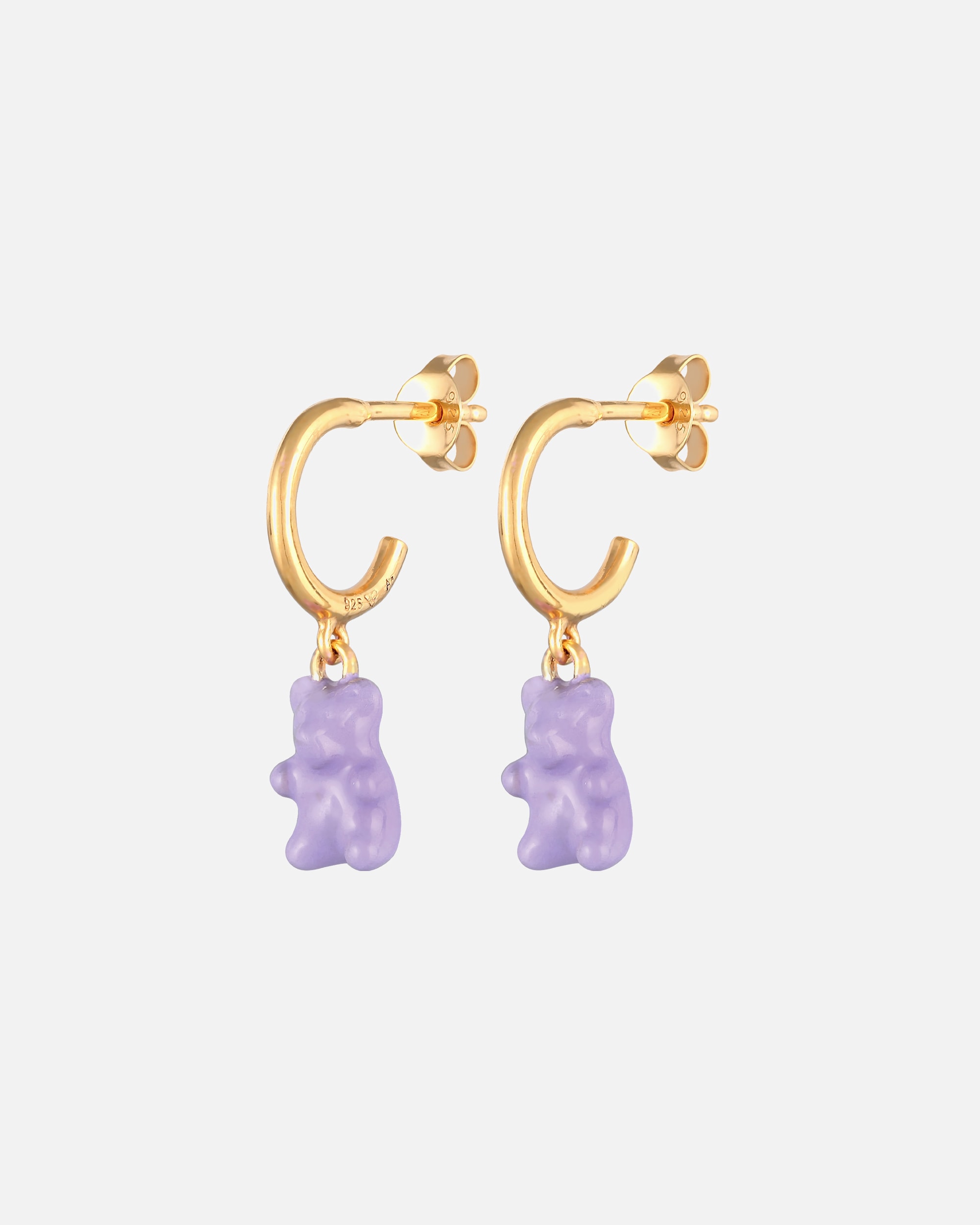 Ohrringe für Weiblich Elli Elli Ohrringe Bär Emaille Modisch 925 Silber vergoldet 1 Stück