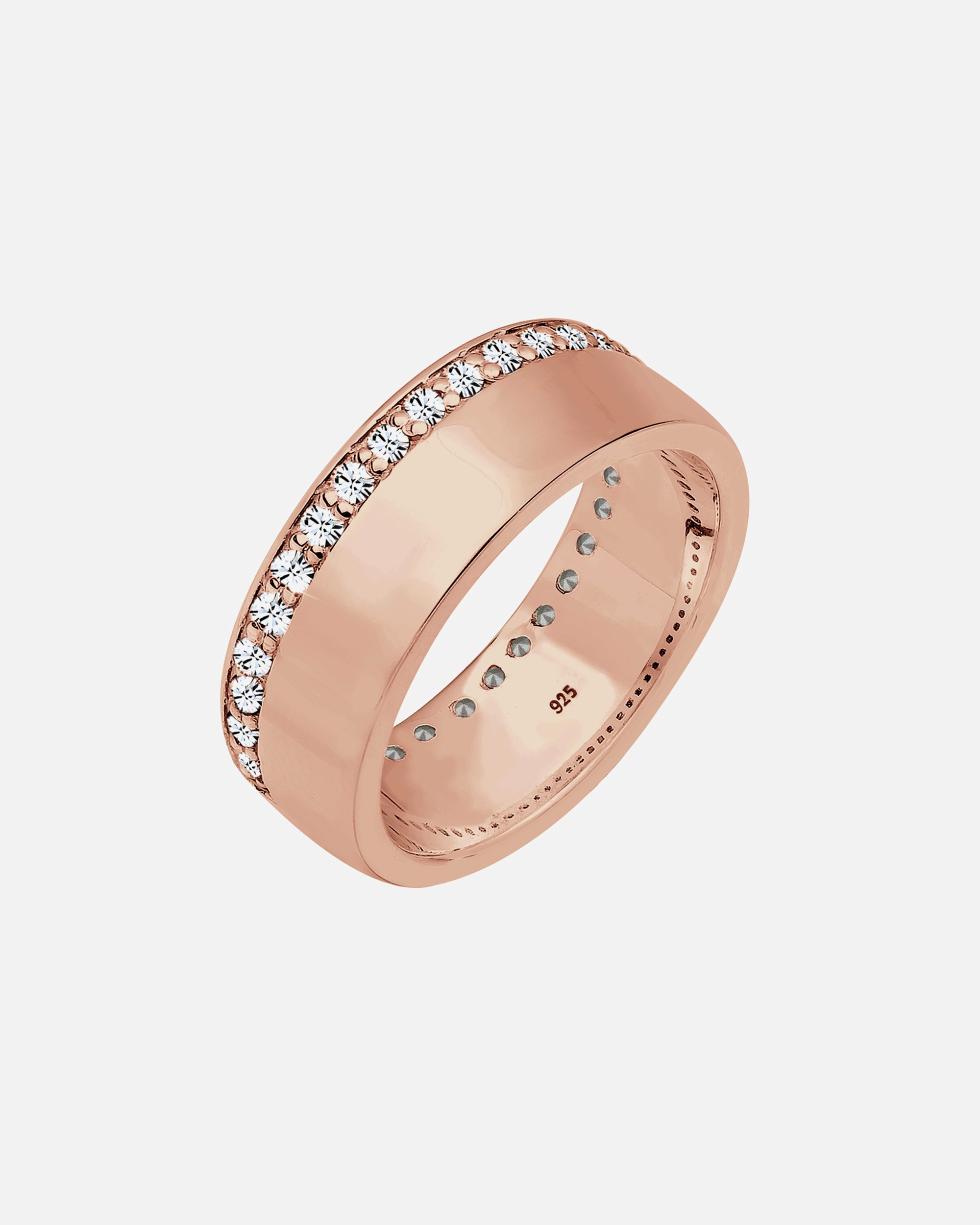Ring für Weiblich Elli Bandring Funkelnd 925 Silber, mit Kristallen von Swarovski® 58
