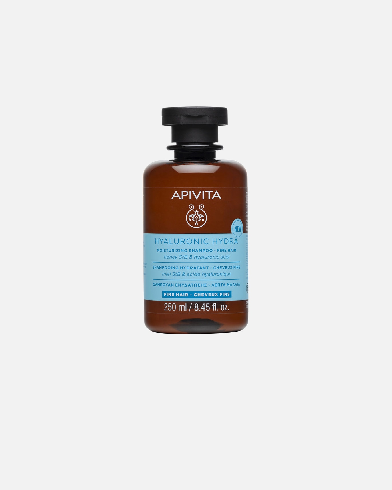 Shampoo für Unisex Apivita FEUCHTIGKEITSSHAMPOO für feines Haar mit Hyaluronsäure, Aloe und Honig 250 ml