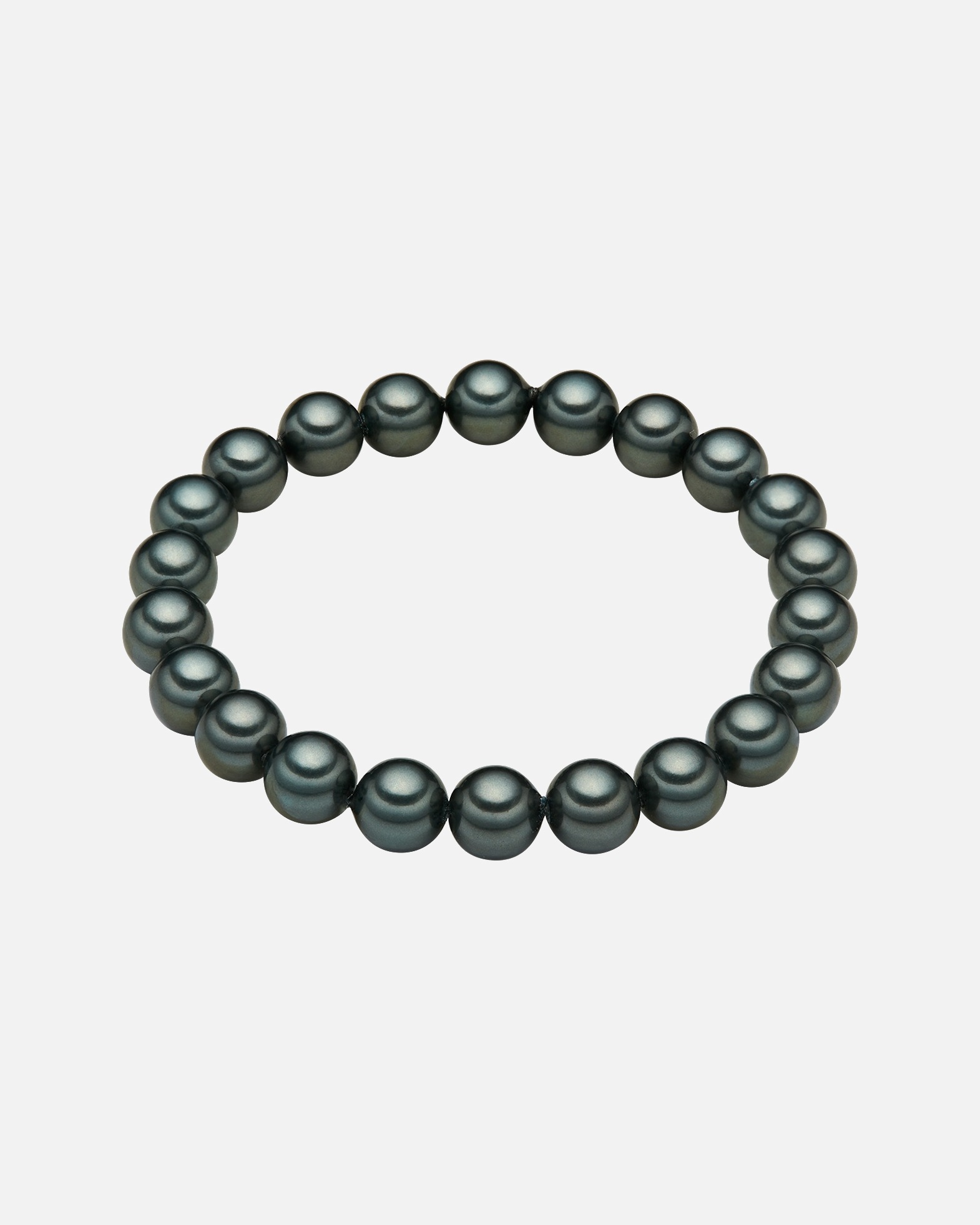 Armband für Weiblich Lulu & Jane Perlen-Armband Muschelkernperle in Tahitigrün 1 Stück