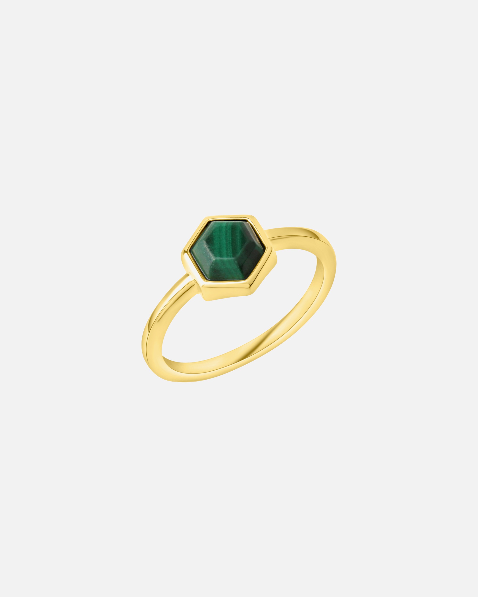 Ring für Weiblich Celesta Ring 925/- Sterling Silber Malachit grün 056 (17,8)