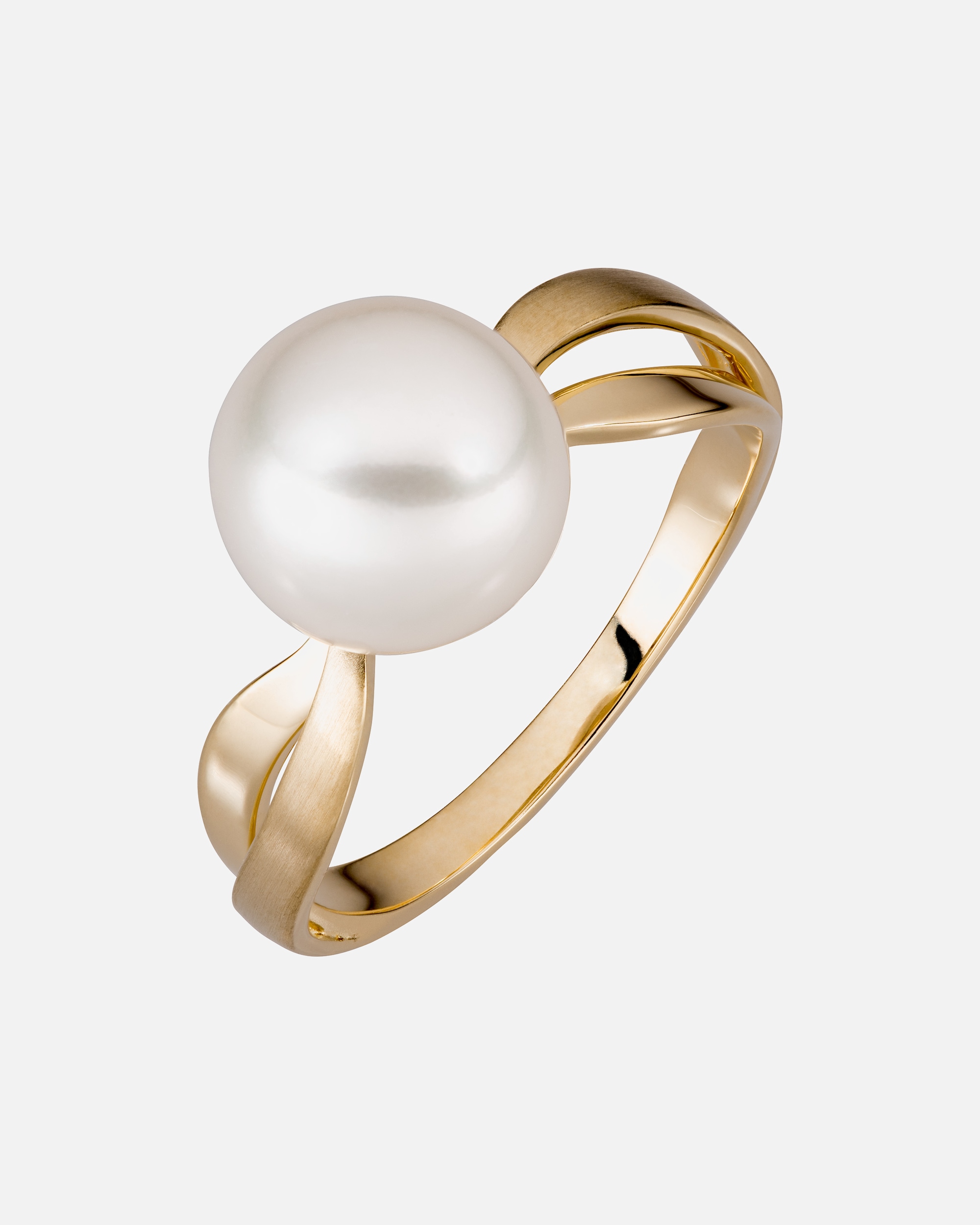 Ring für Weiblich Orolino Ring 585/- Gold Perle weiß 052 (16,6)