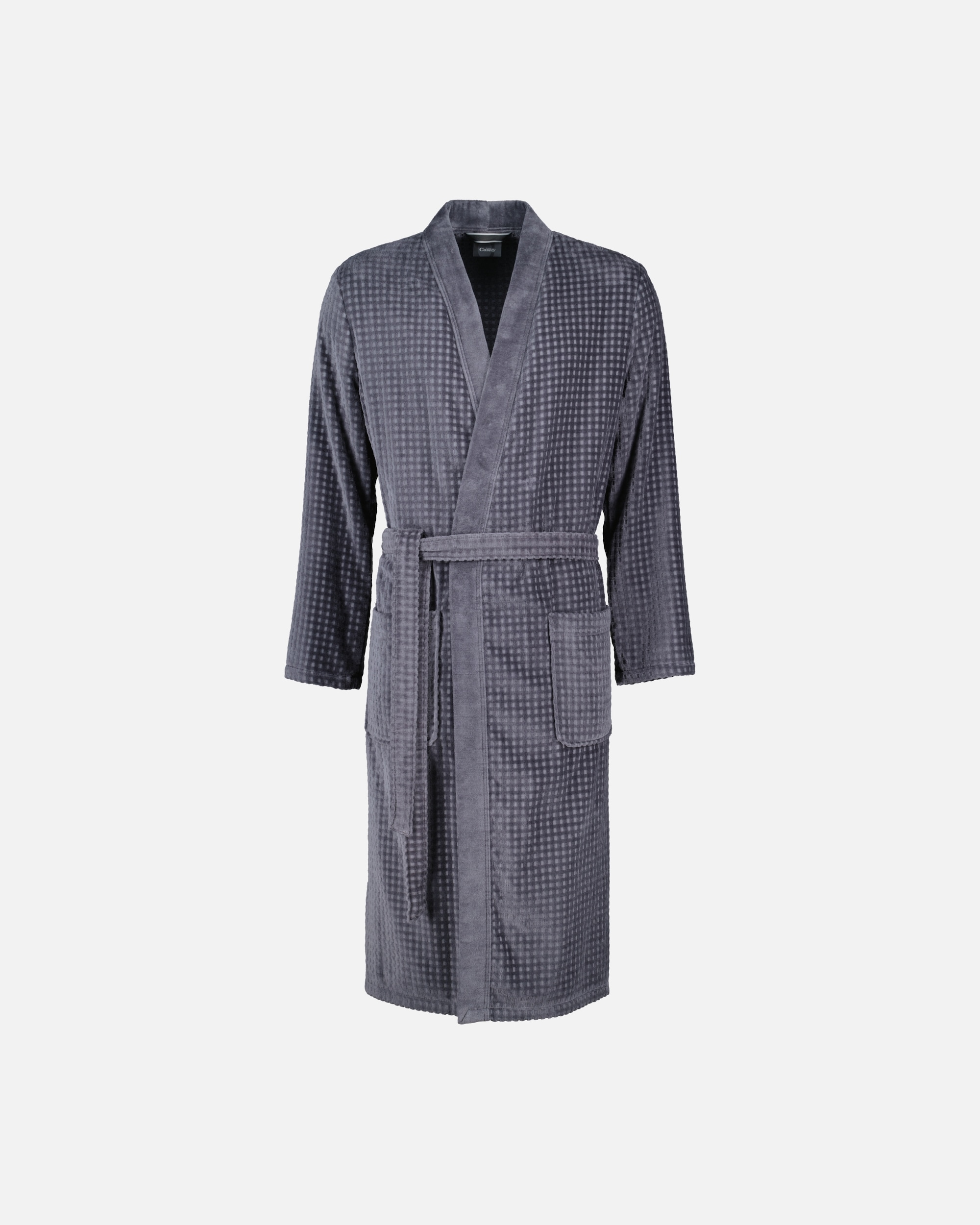 Bademantel für Männlich Cawö Cawö Bademäntel Herren Kimono 3714 anthrazit - 774 M
