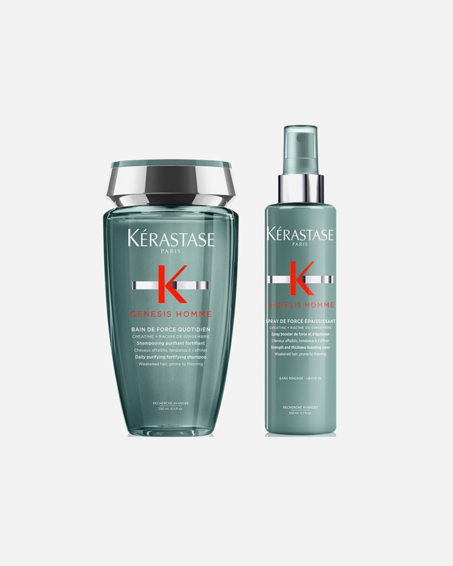 Haarpflegeset für Männlich Kérastase Genesis HOMME 2er Set (Bain de Force/ Spray ) 1 Stück