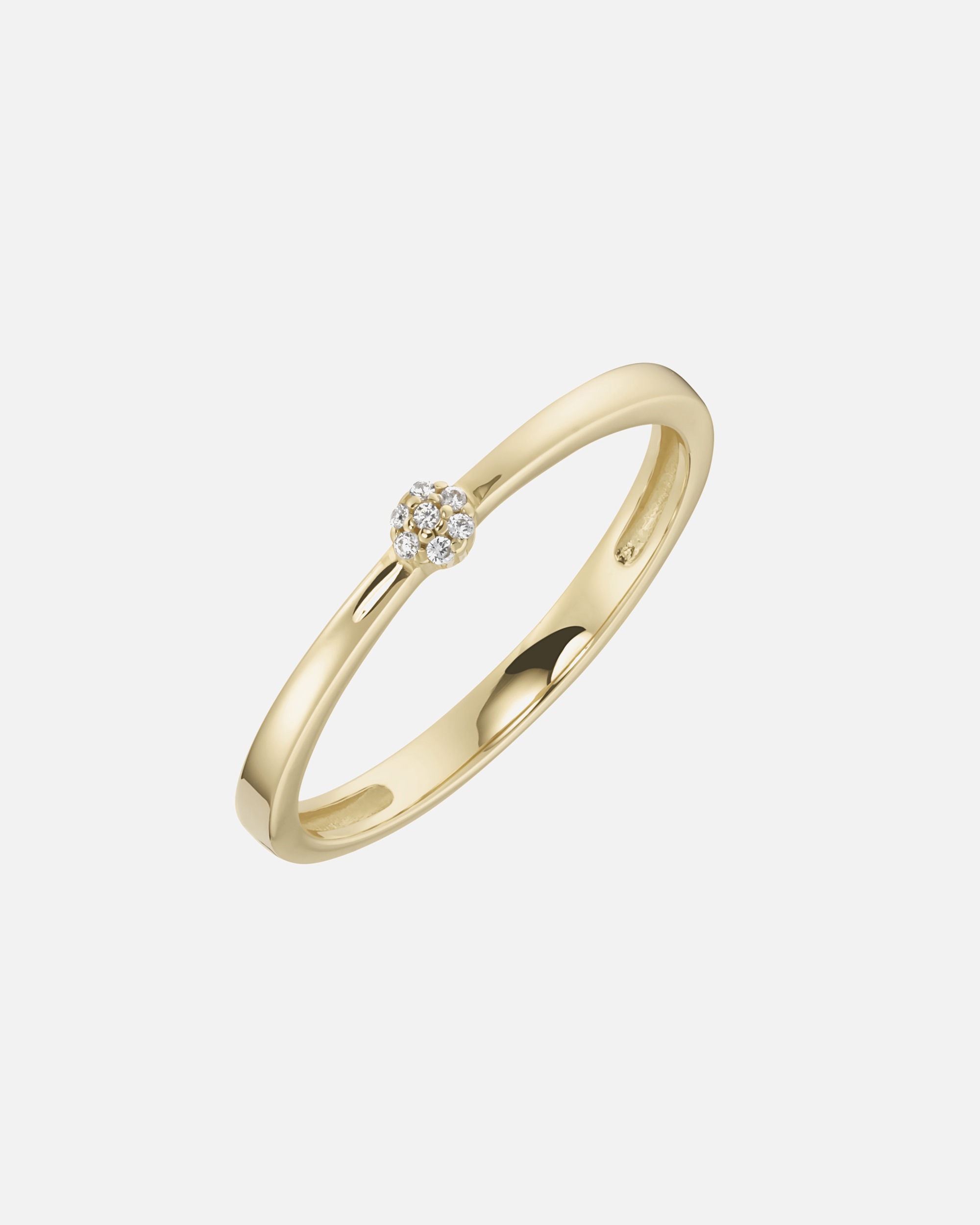 Ring für Unisex Luigi Merano Ring mit Zirkonia, Gold 375 52