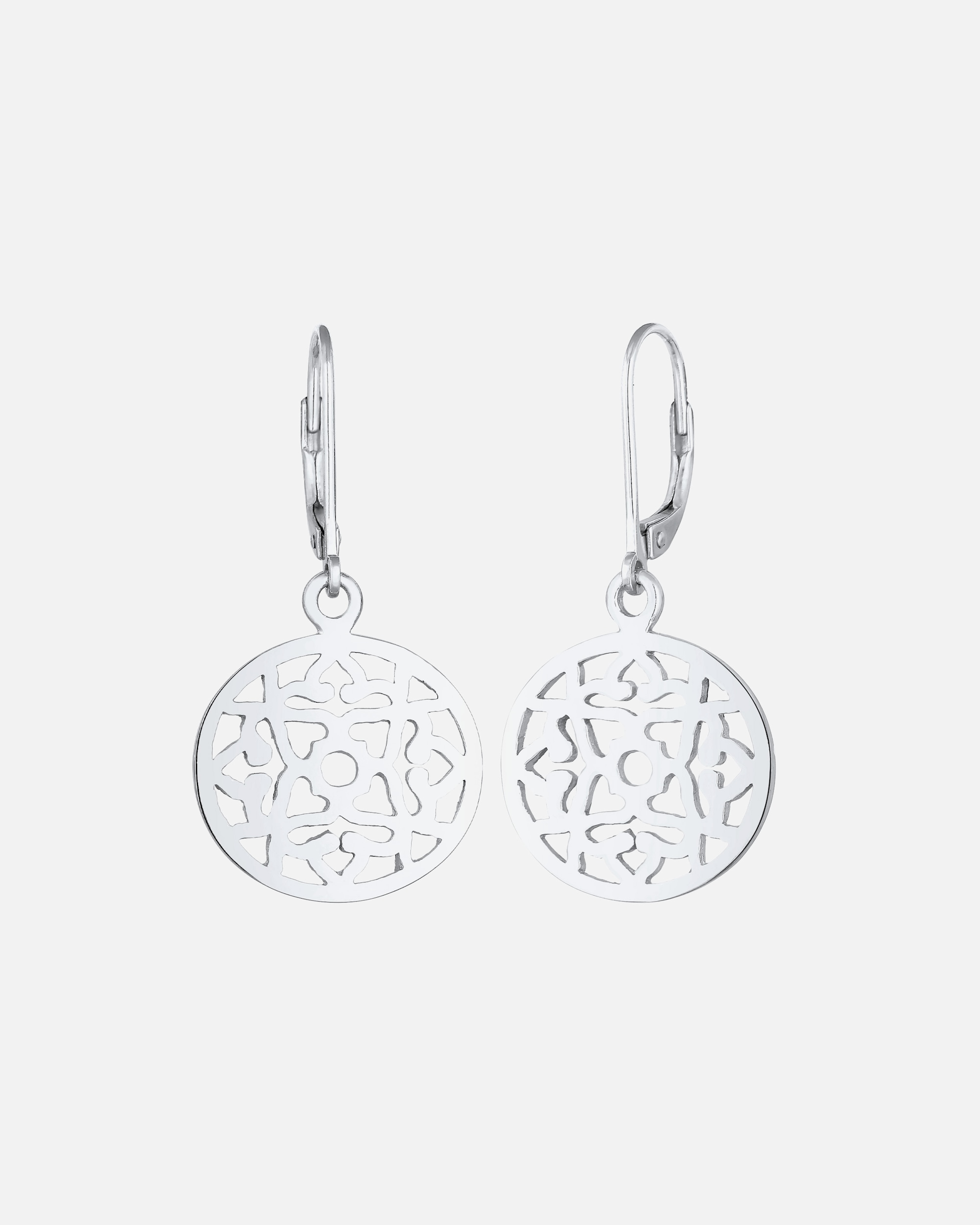 Ohrringe für Weiblich Elli Elli Ohrringe Ornament Orientalisch Rund 925 Silber 1 Stück