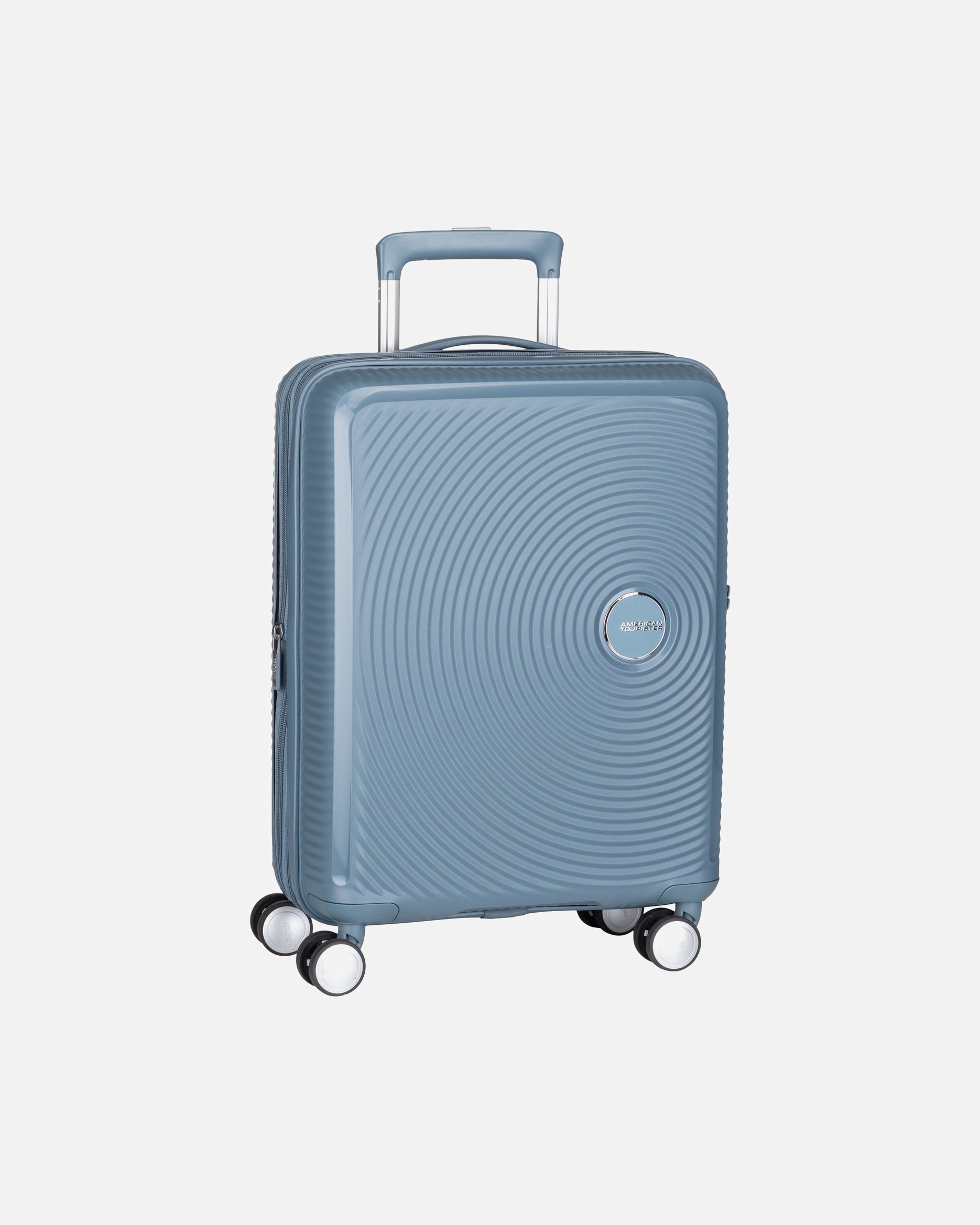 Trolley für Unisex American Tourister Trolley SoundBox Spinner 55 EXP Stone Blue