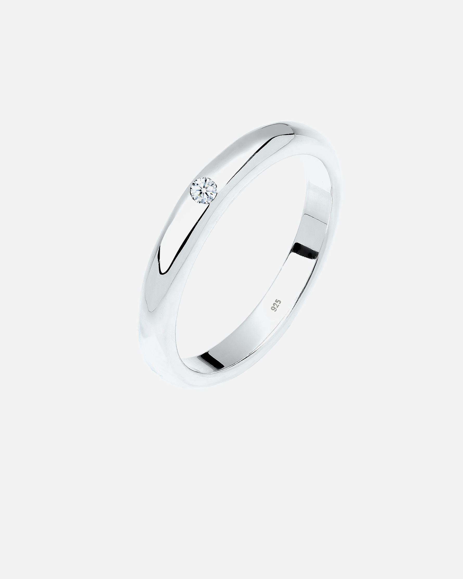 Ring für Weiblich Elli DIAMONDS 925 Sterling Silber Diamant ct 0.03 Verlobungsring 54