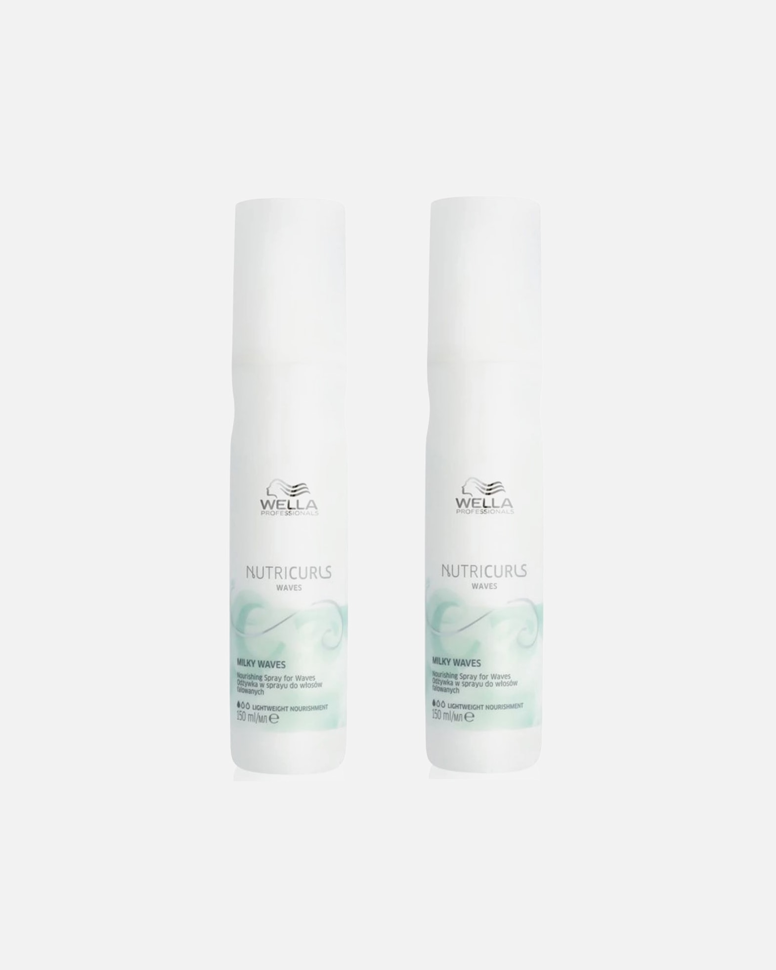 Haarspray für Weiblich Wella Nutricurls Milky Waves 2er Set 1 Stück