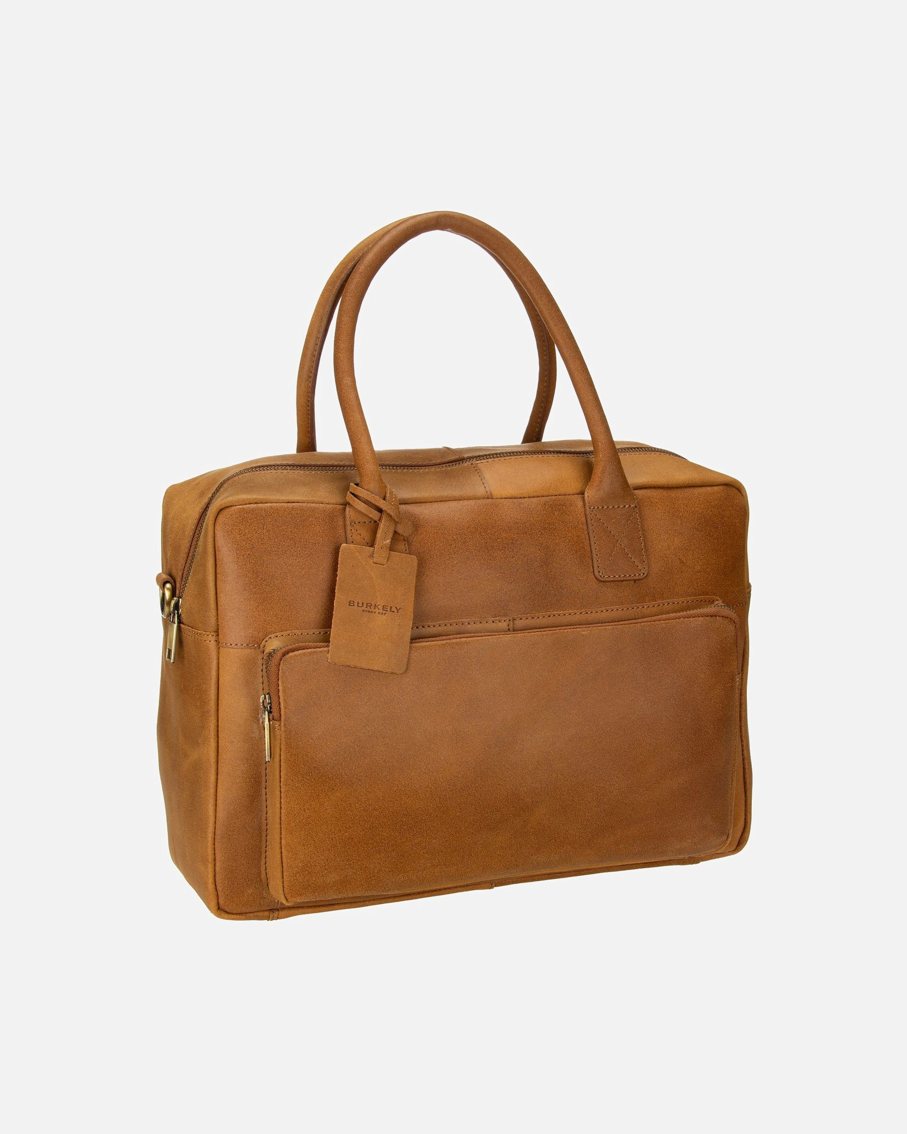 Laptoptasche für Unisex Burkely Aktentasche Vintage Mitch Worker 14' Cognac