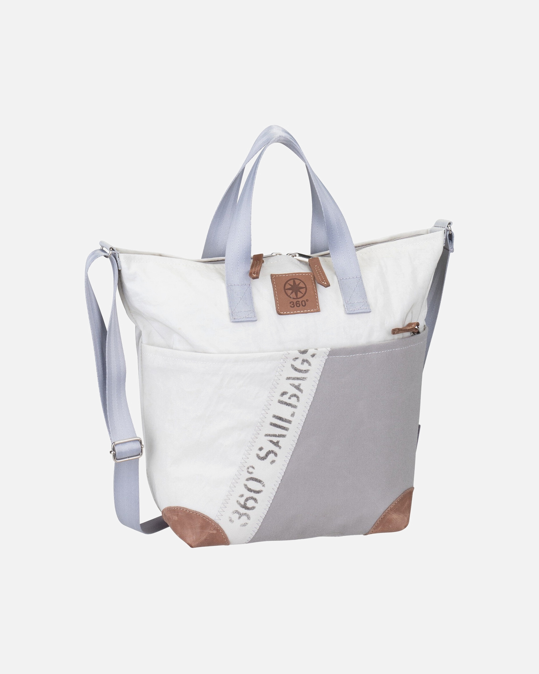 Handtasche für Weiblich 360Grad Handtasche Deern Mini Stencil-Weiß/Grau