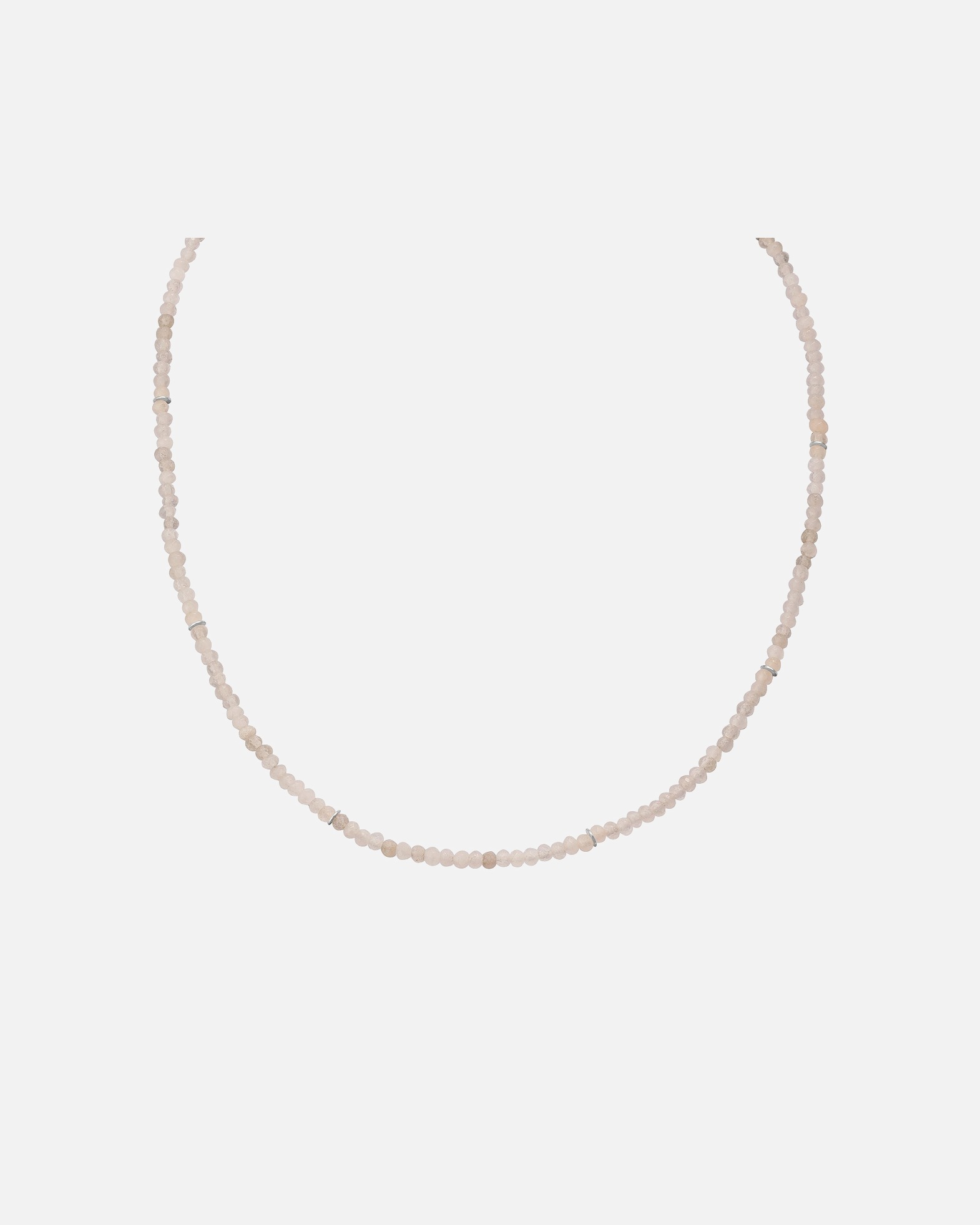 Halskette für Weiblich Halskette aus Sterling Silber in silber mit Chalcedon 40,0 cm Basiskette + 5,0 cm Verlängerung