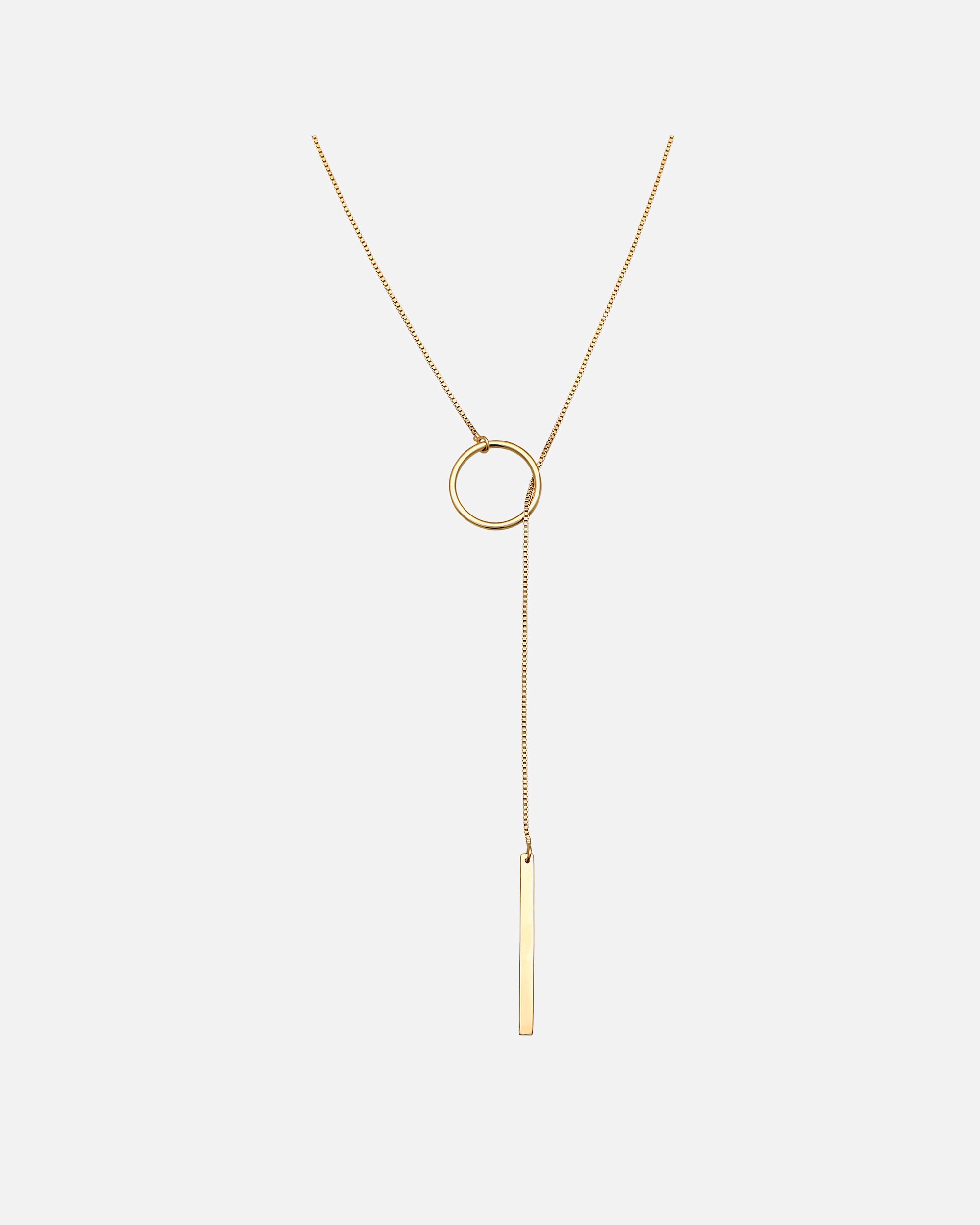 Halskette für Weiblich Elli Elli Halskette Y-Kette Kreis Stab Feminin 925 Silber 1 Stück