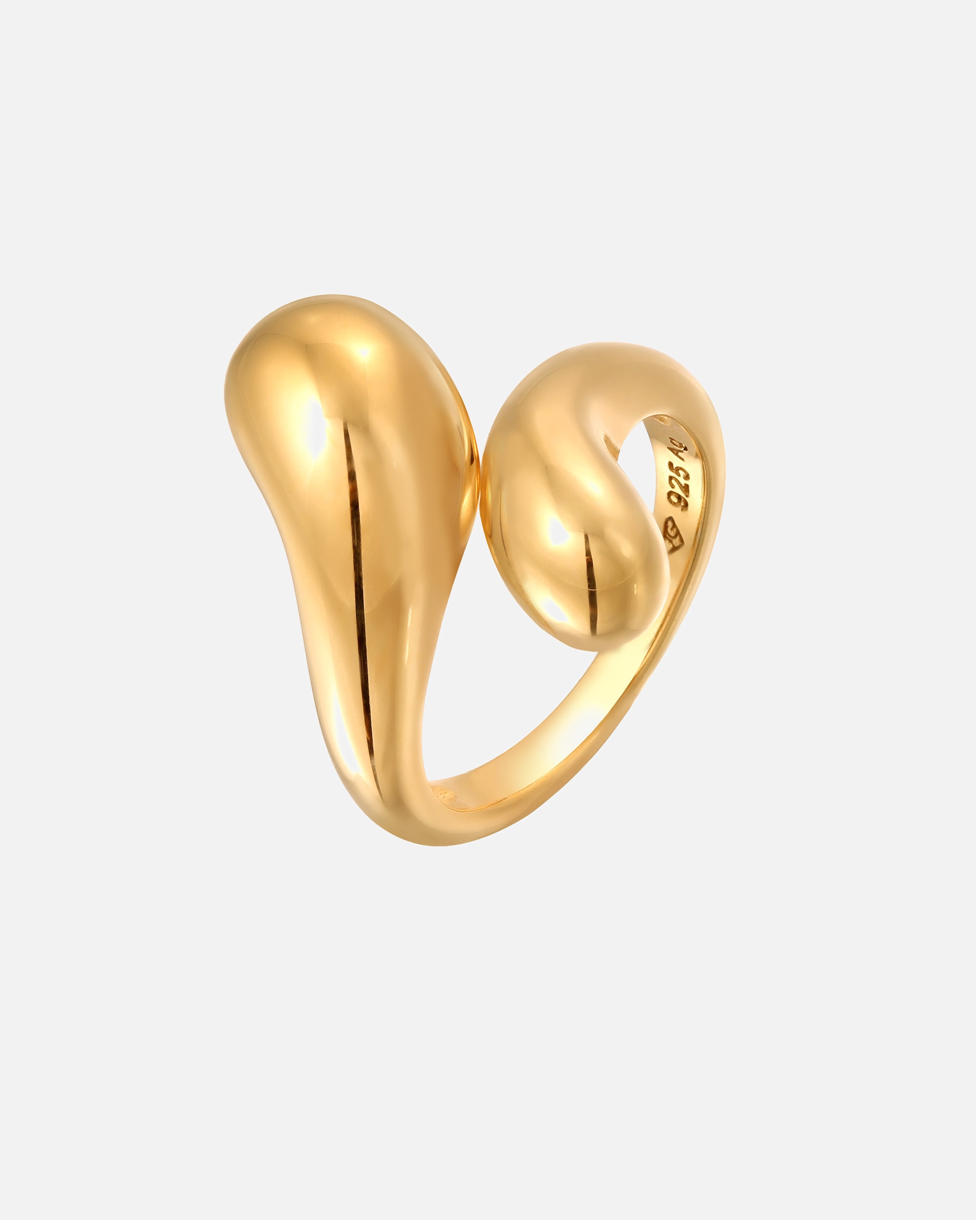 Ring für Weiblich Elli PREMIUM Wickelring Tropfen 925 Sterling Silber 1 Stück