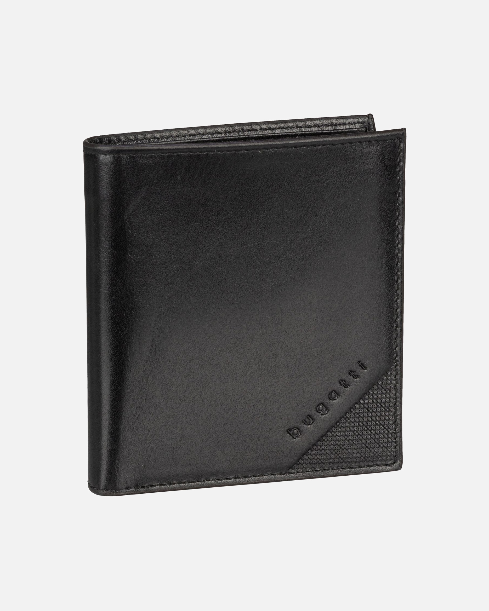 Portemonnaie für Männlich Bugatti Geldbörse Nobile Vertical Small with Flap Schwarz