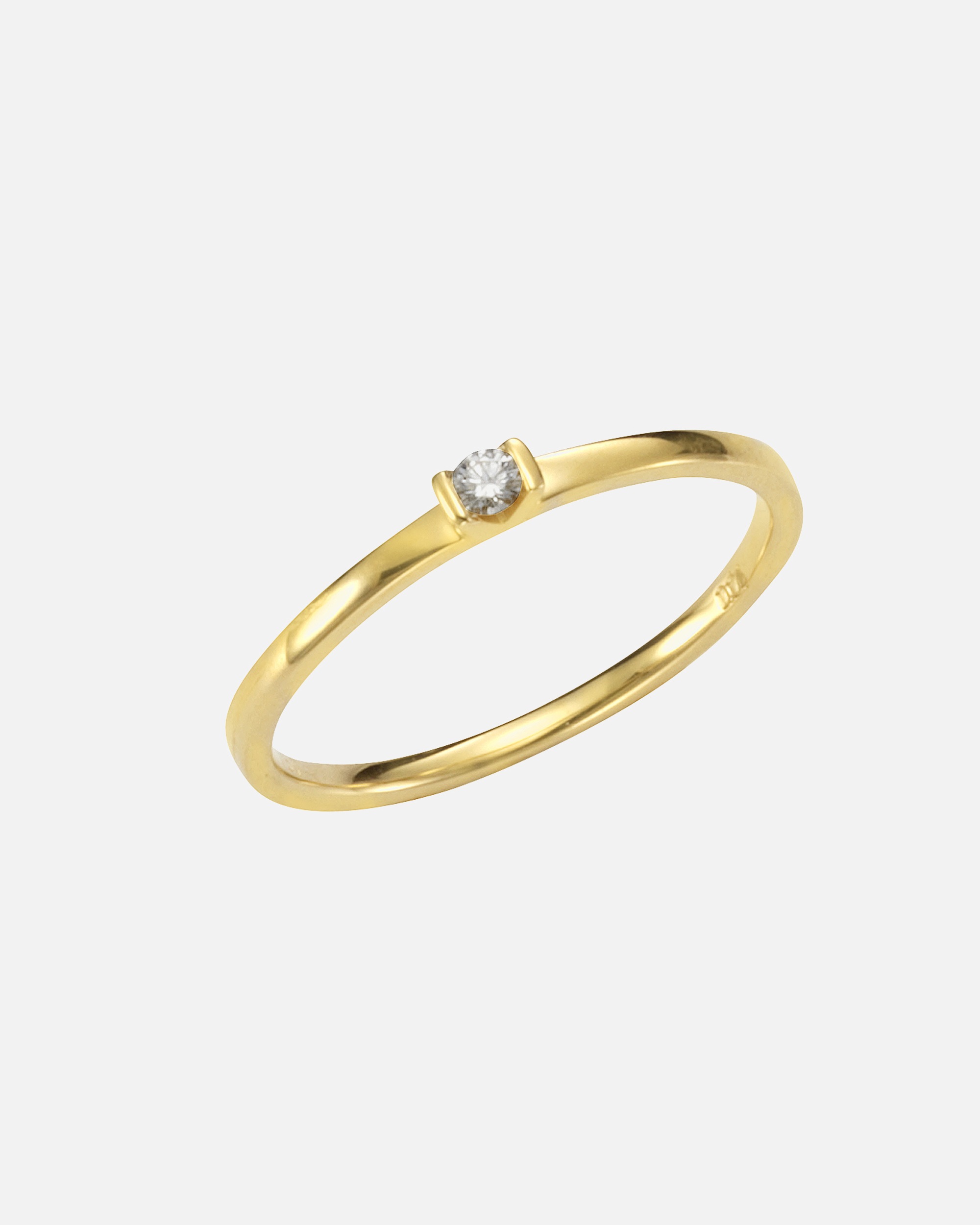 Ring für Weiblich Orolino Ring 585/- Gold Brillant weiß 0,04ct. 058 (18,5)