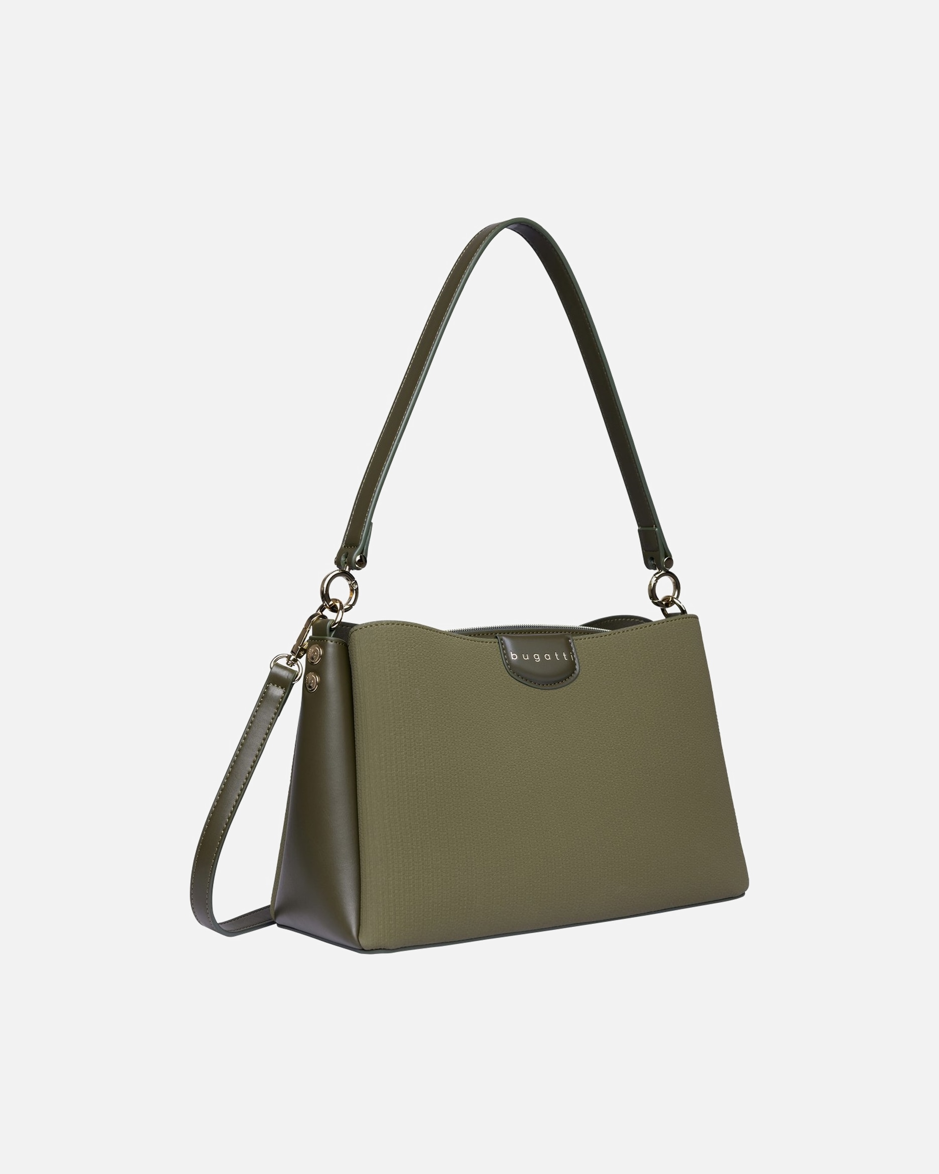 Handtasche für Weiblich Bugatti Handtasche Leah Shoulder Bag M Olive