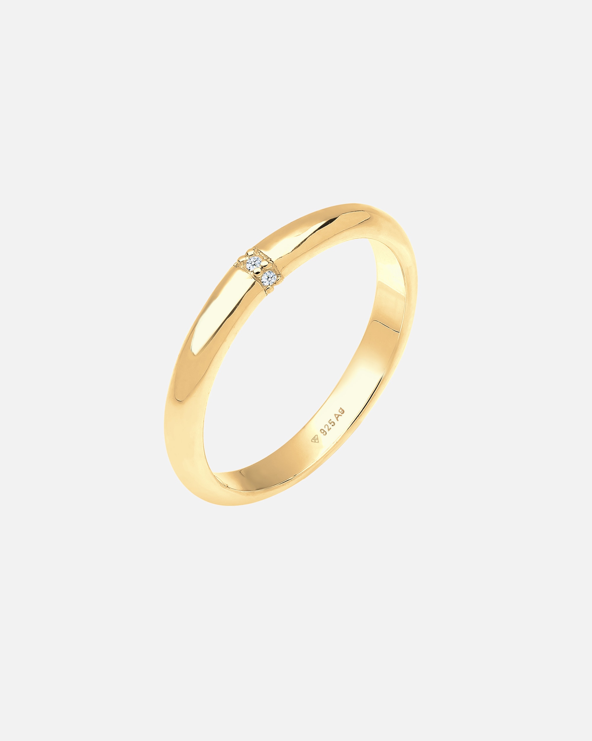 Ring für Weiblich Elli DIAMONDS Diamant 0.045 ct. Klassik Verlobung 925 Silber 52
