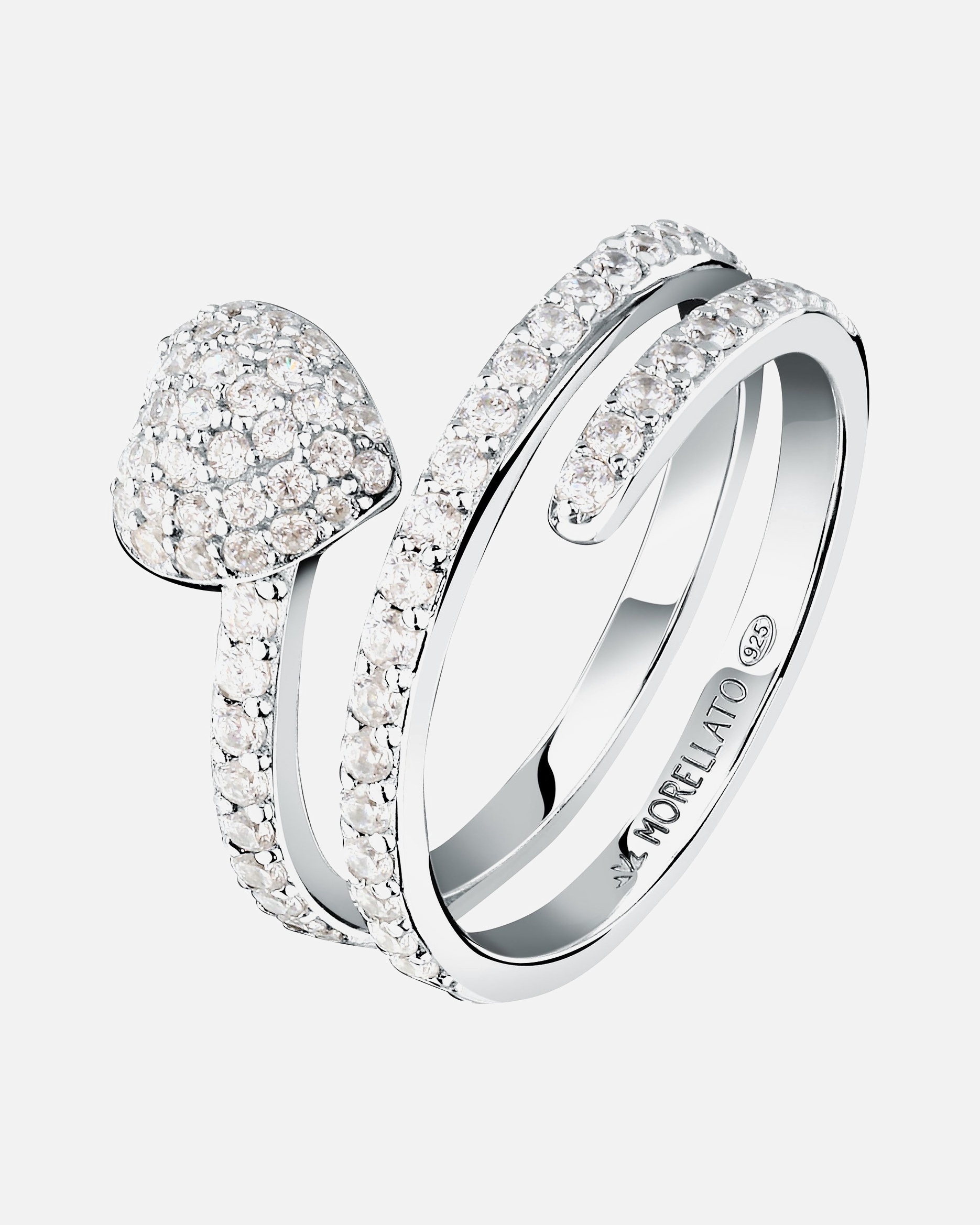 Ring für Weiblich Morellato Default Brand Line Damenring Silber, recycelt 52