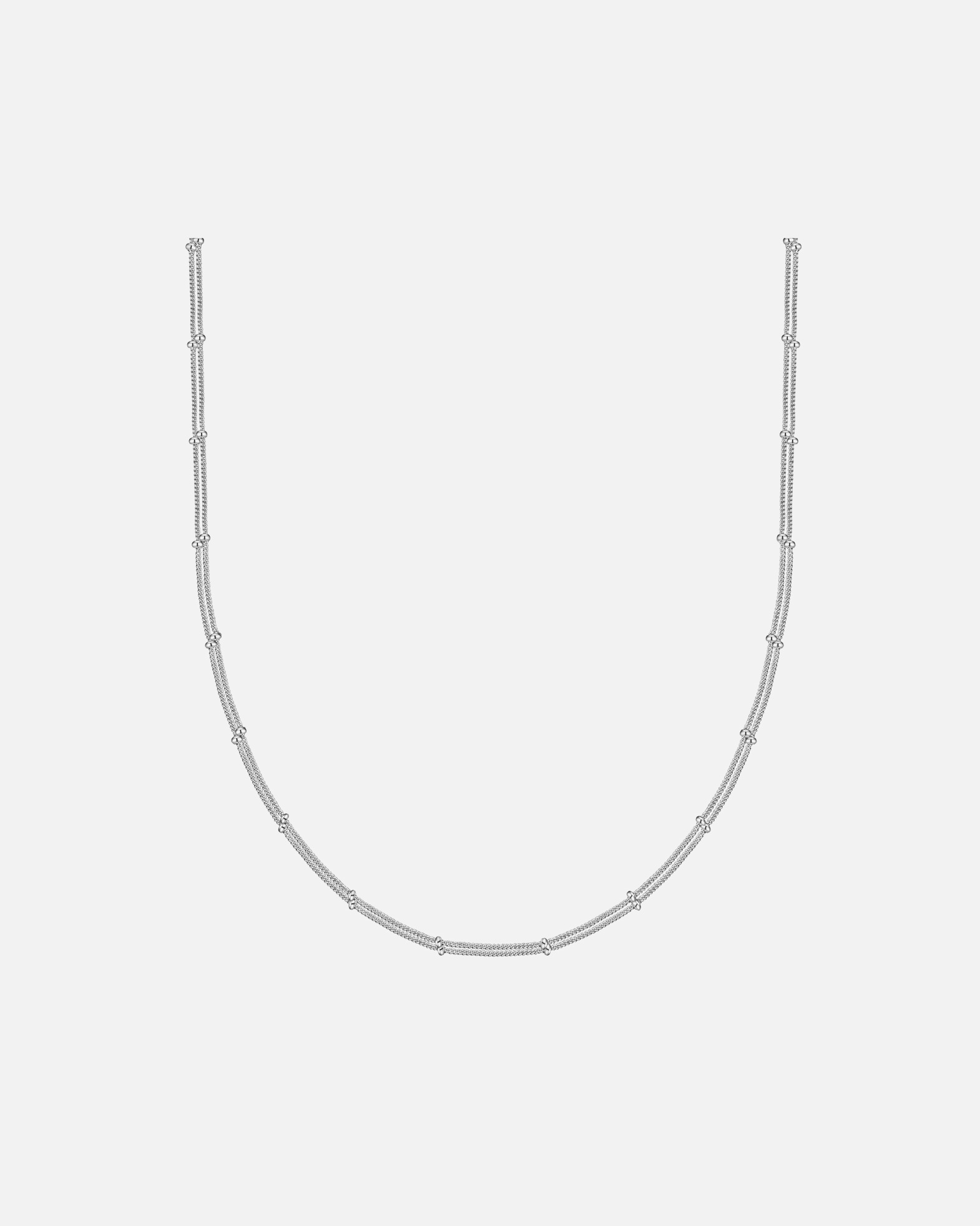 Halskette für Weiblich Halskette aus Sterling Silber in silber 40,0 cm Basiskette + 5,0 cm Verlängerung