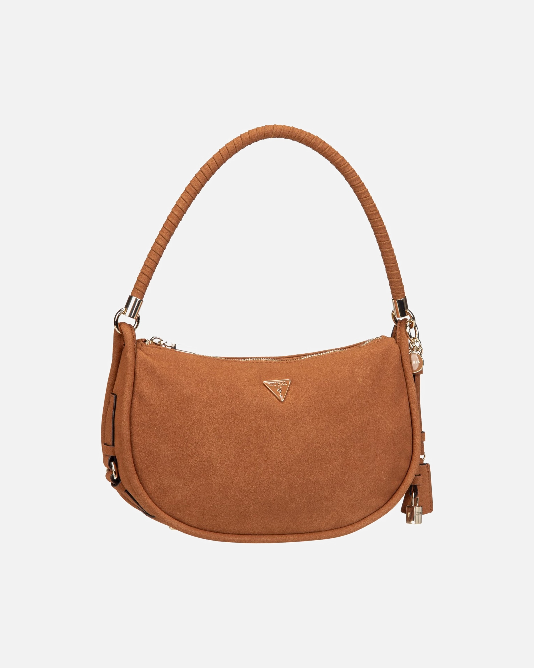 Tasche für Weiblich GUESS Danya Schultertasche Cognac