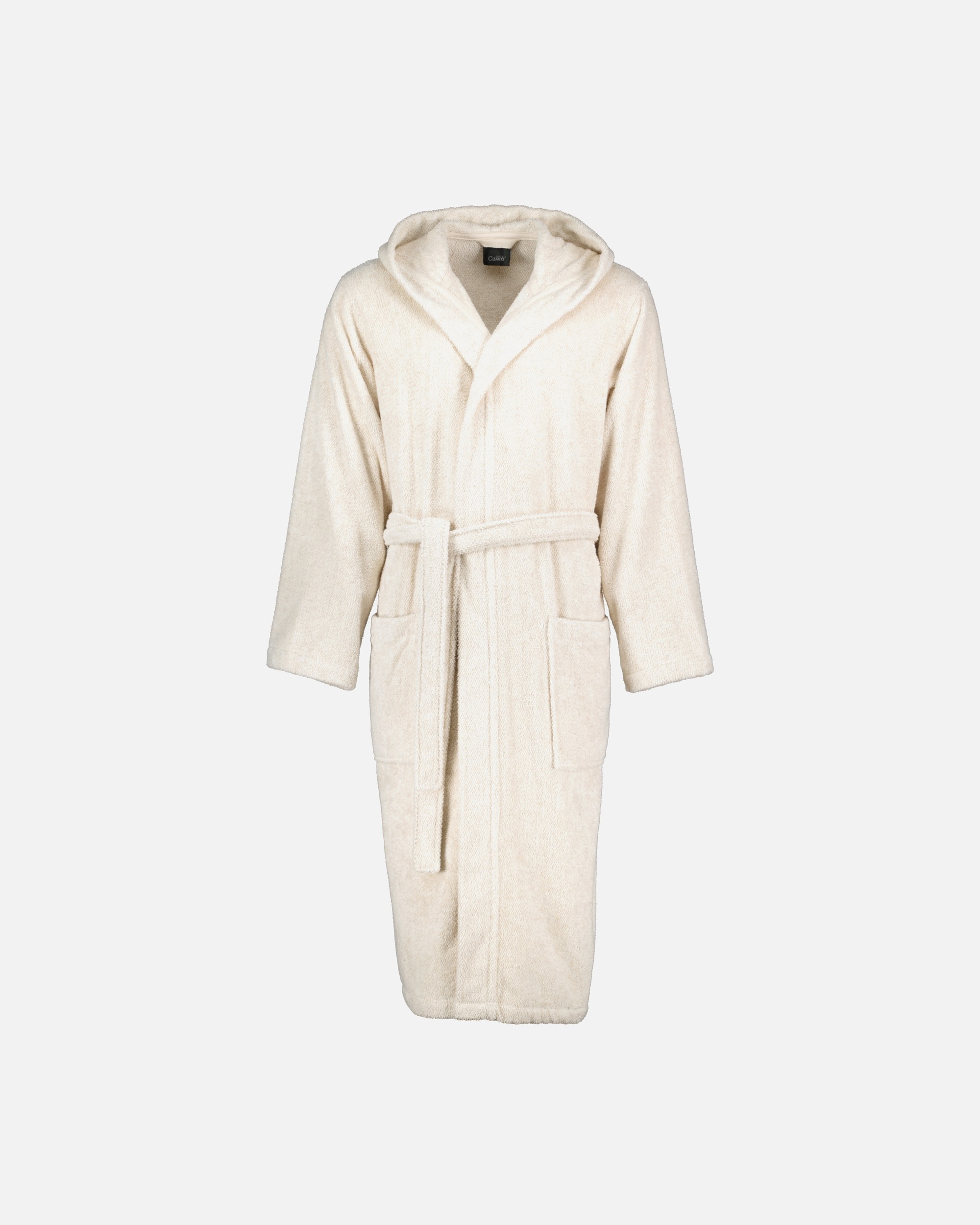Bademantel für Unisex Cawö Cawö Bademäntel Herren Kapuze SAUNA Cotton & Hemp 847 natur - 33 S