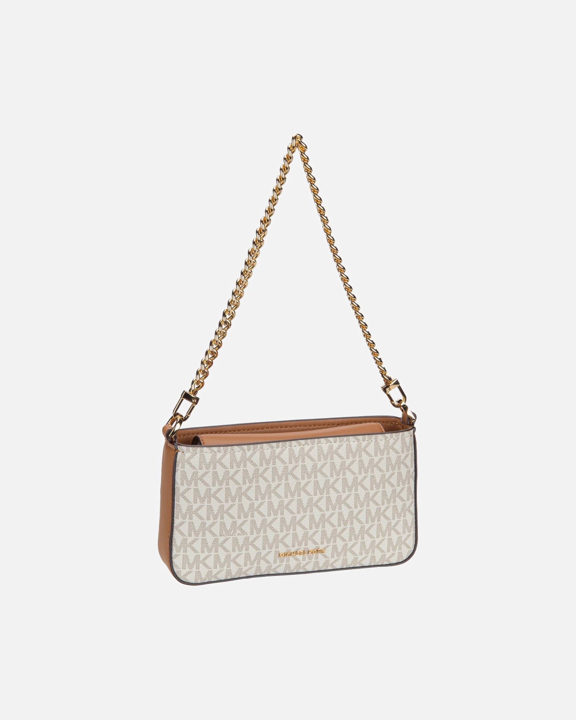Handtasche für Weiblich Michael Kors Handtasche Bryant SM Conv Xbody Pouchette Vanilla/Acorn
