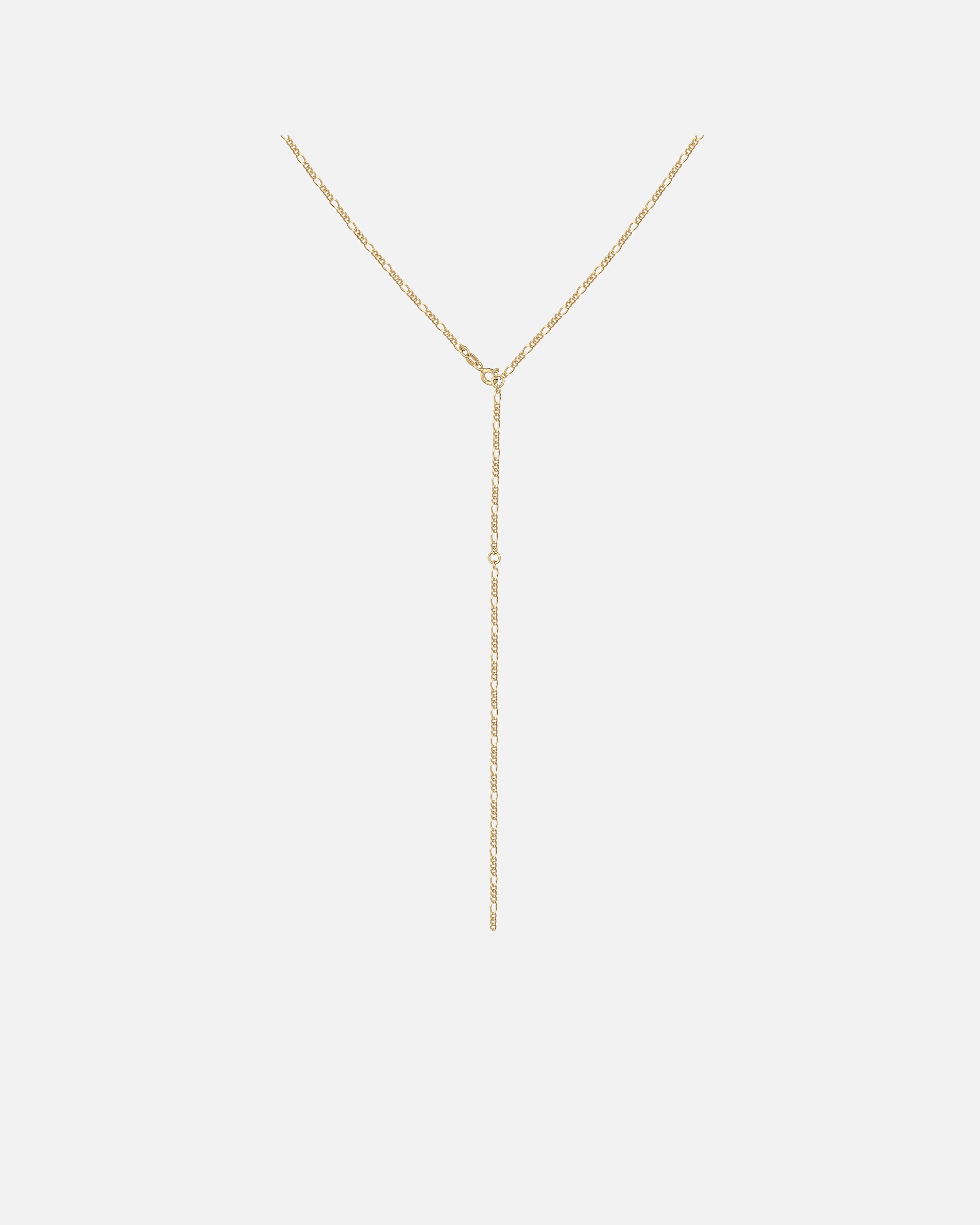 Halskette für Weiblich Elli Basic Y-Kette Figaro Trend Verstellbar 925 Silber 1 Stück