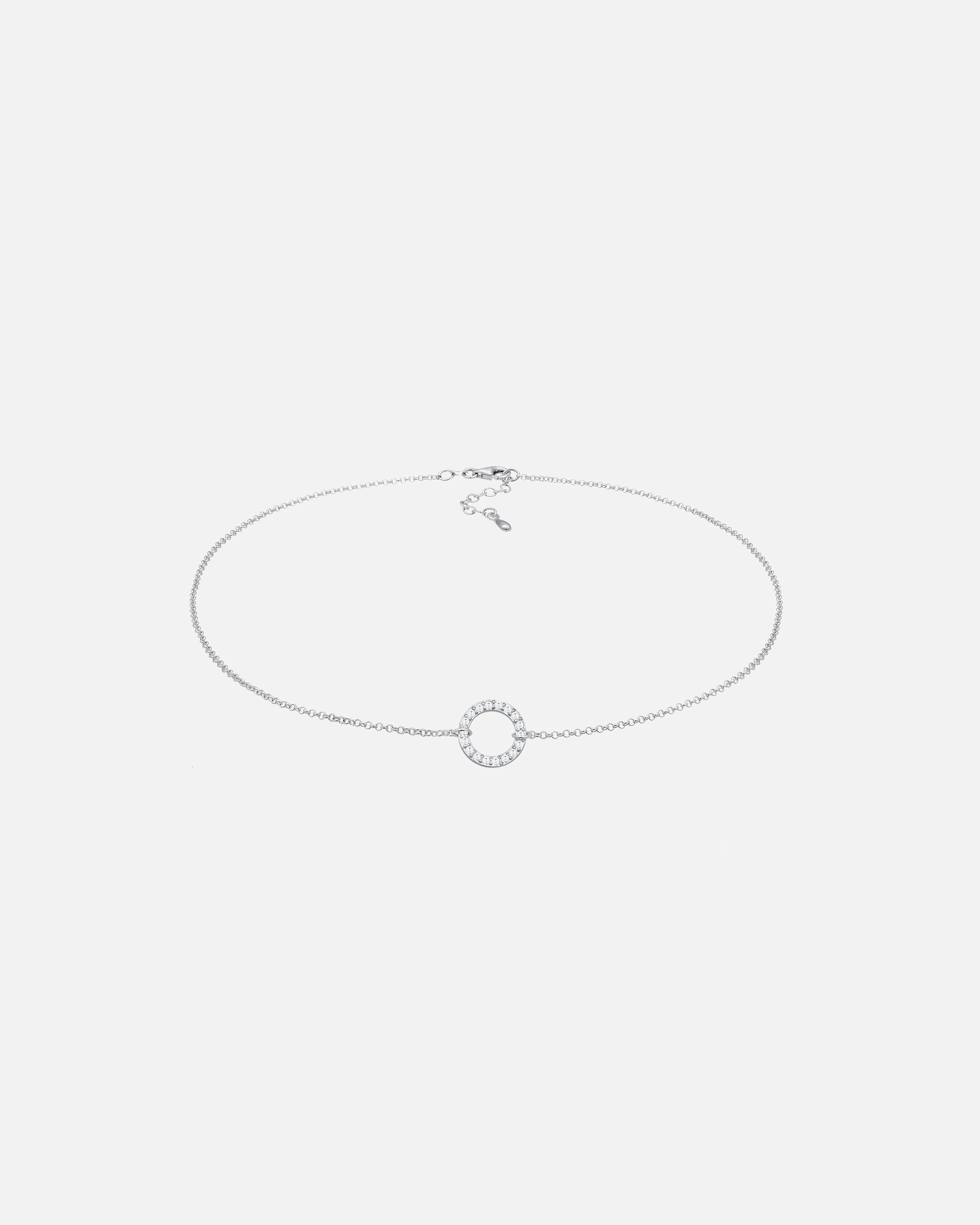 Halskette für Weiblich Elli Elli Halskette Choker Kreis Zirkonia Trend 925 1 Stück
